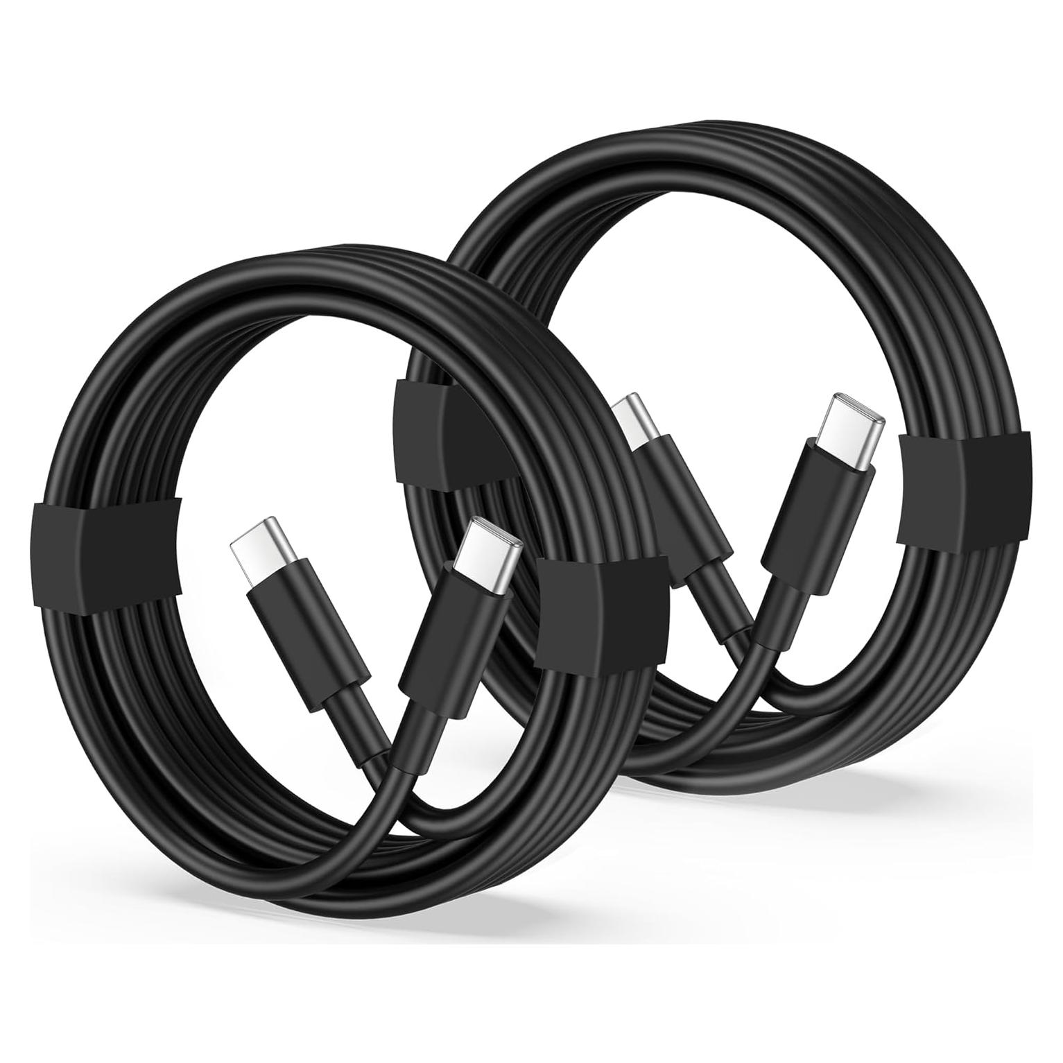 Cable USB C a USB C 60W JUNVANG 3FT (0.91m) Carga Rápida