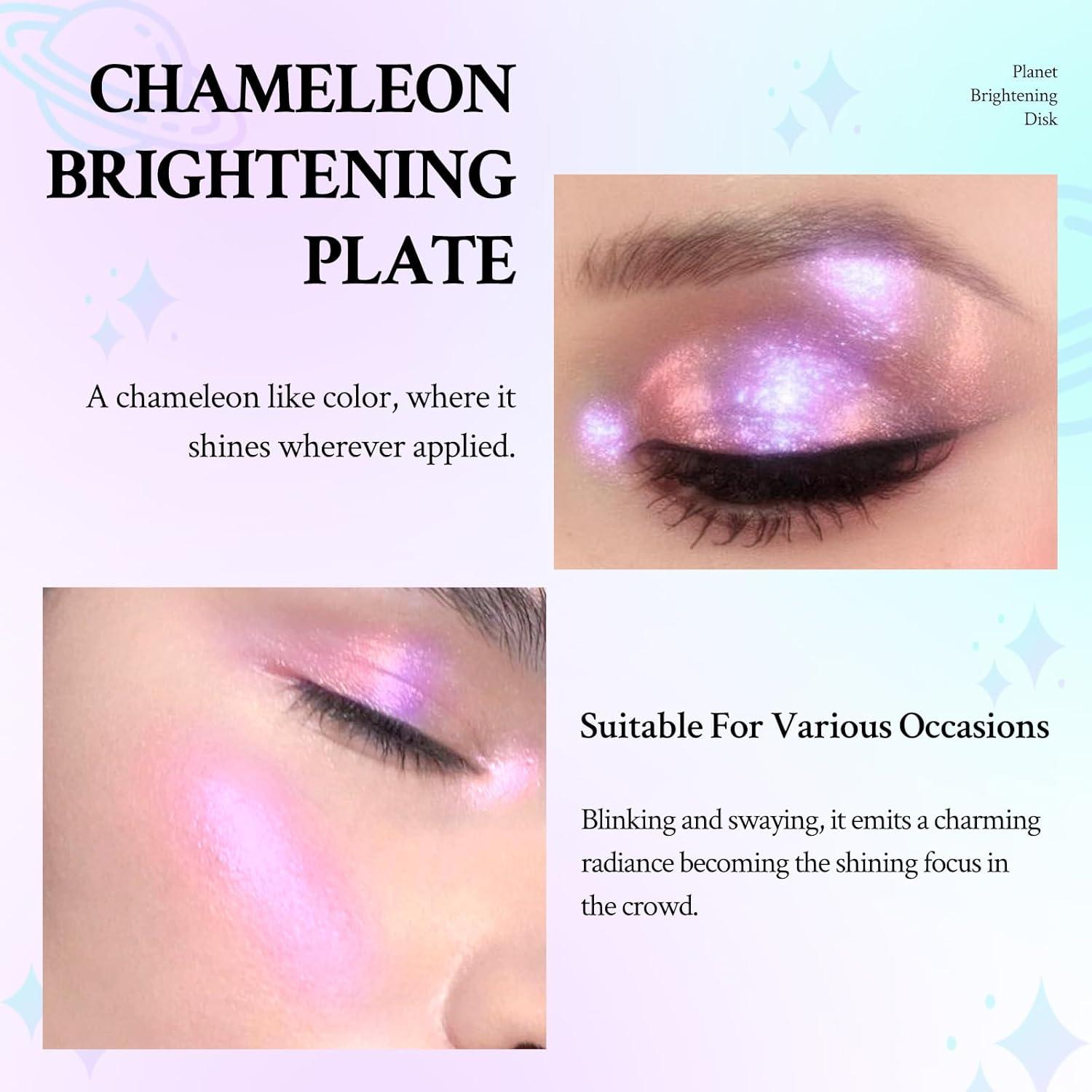 Paleta de Iluminador Chameleon - Maquillaje Multicromo 17.75g