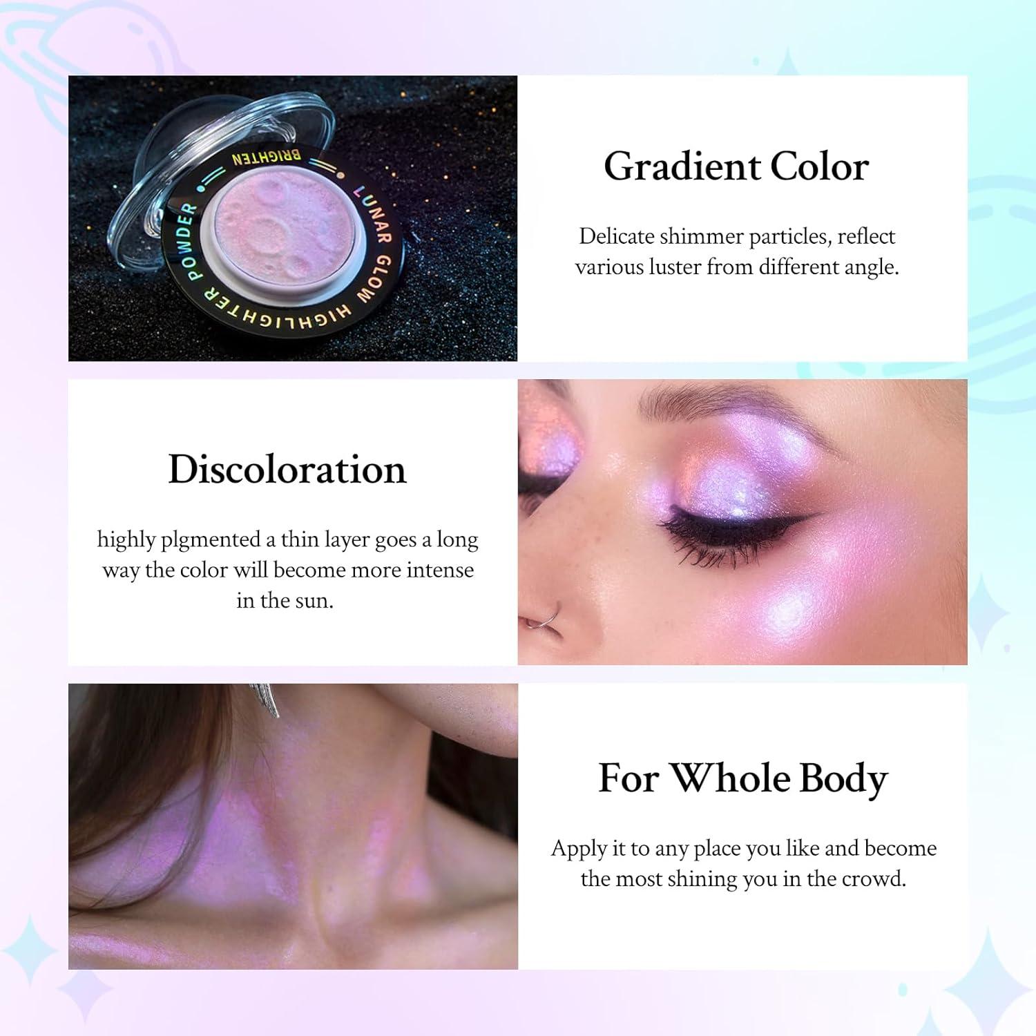 Paleta de Iluminador Chameleon - Maquillaje Multicromo 17.75g