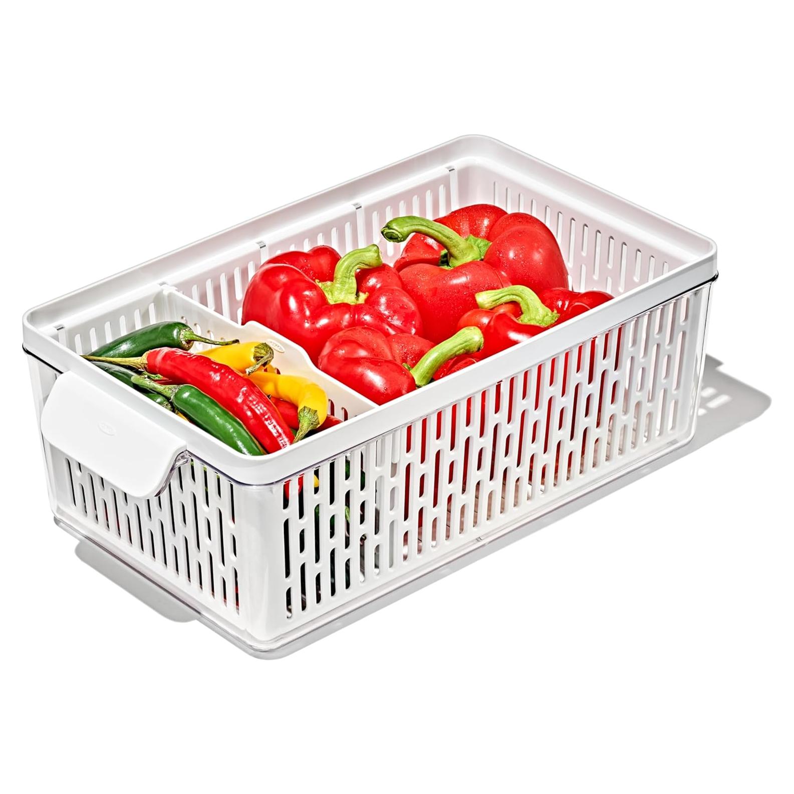 Contenedor Mediano OXO Good Grips - 35.1x18.9x11.8 cm, Blanco