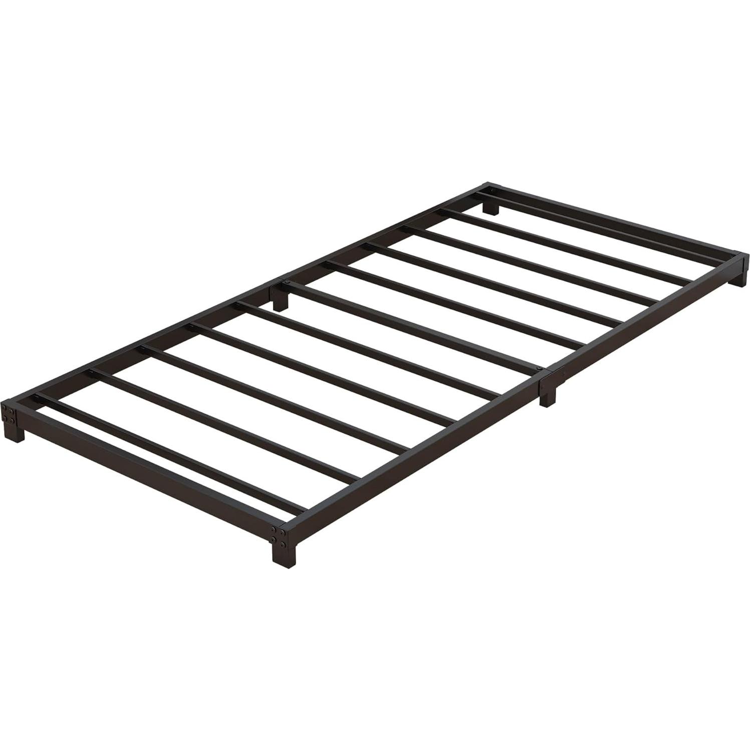 Marco de Cama Twin Nailsong 4 Pulgadas Metal Negro