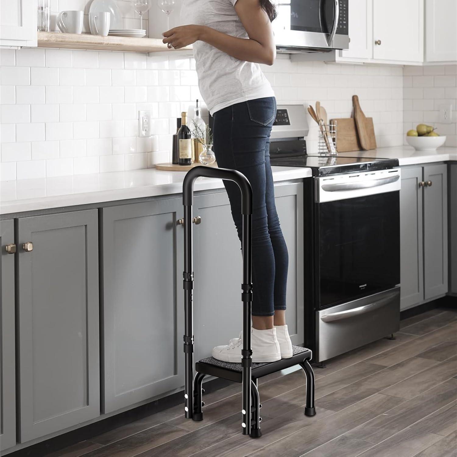 Escalera Ajustable WHOMEC para Ancianos - Soporta 158.8 kg