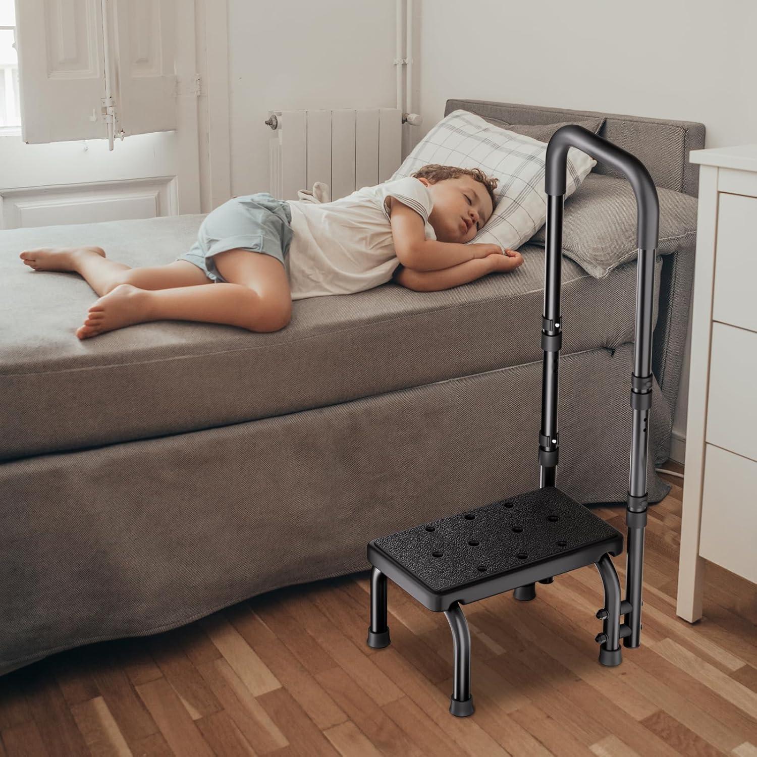 Escalera Ajustable WHOMEC para Ancianos - Soporta 158.8 kg