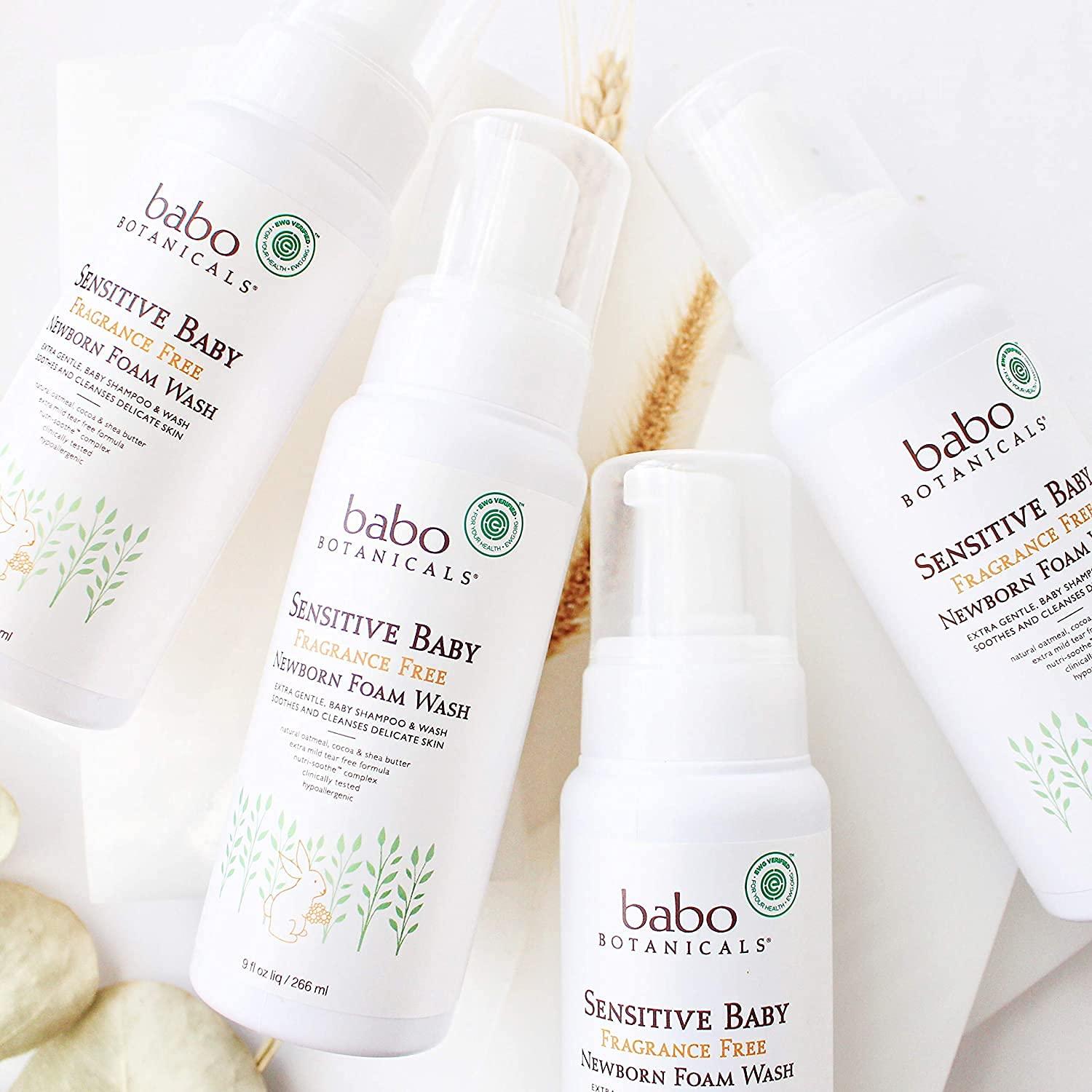 Jabón Espumoso para Bebés Babo Botanicals Sin Fragancia 325g