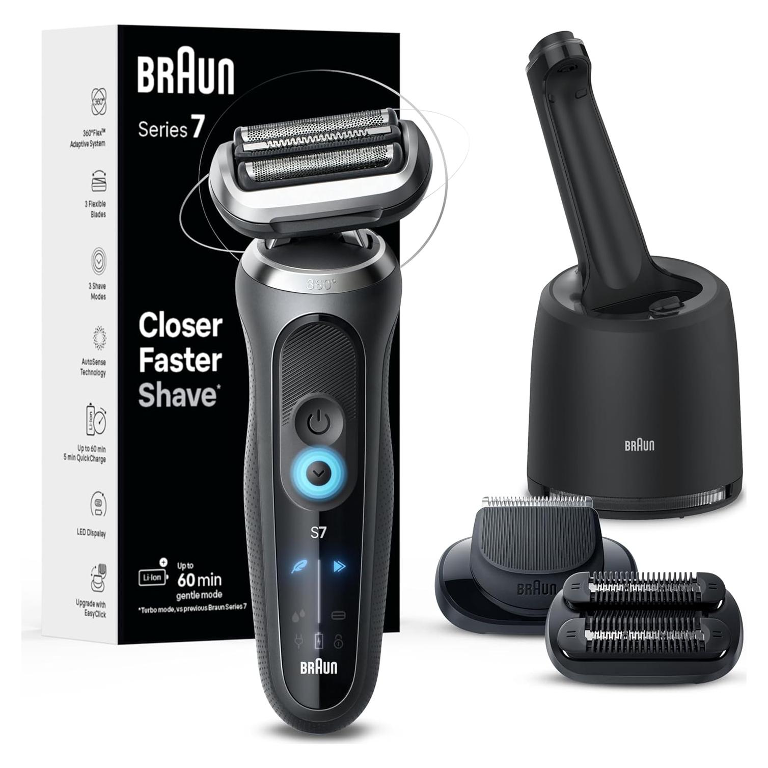 Afeitadora Eléctrica Braun Serie 7 7185cc Impermeable 10 Piezas