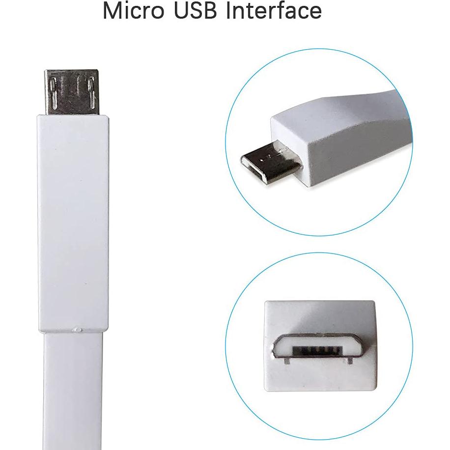 Cable de Carga USB QJYTH 1.2m para UE Boom y Wonderboom - 2 PCS Blanco