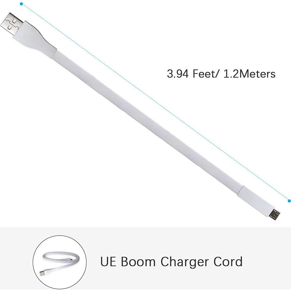 Cable de Carga USB QJYTH 1.2m para UE Boom y Wonderboom - 2 PCS Blanco