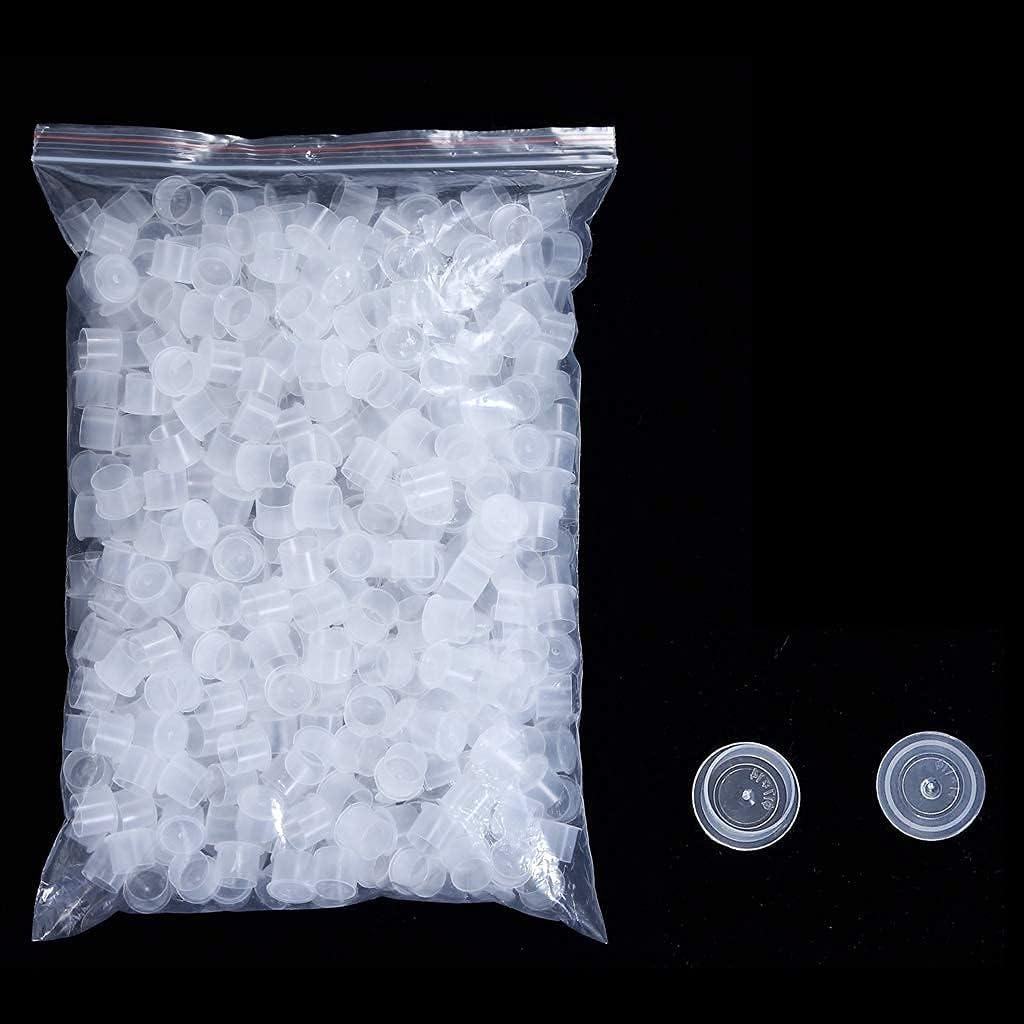 Tazas de Tinta Grandes DOWEI 1000pcs 14x17mm Plástico Blanco