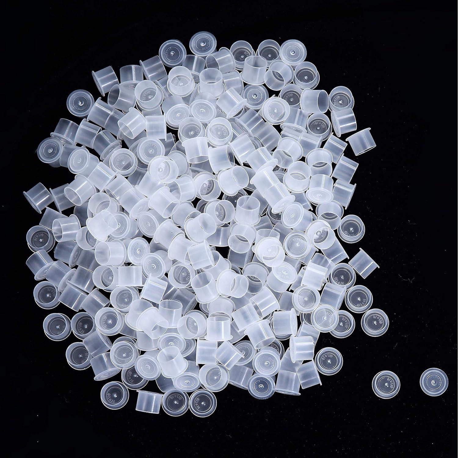 Tazas de Tinta Grandes DOWEI 1000pcs 14x17mm Plástico Blanco