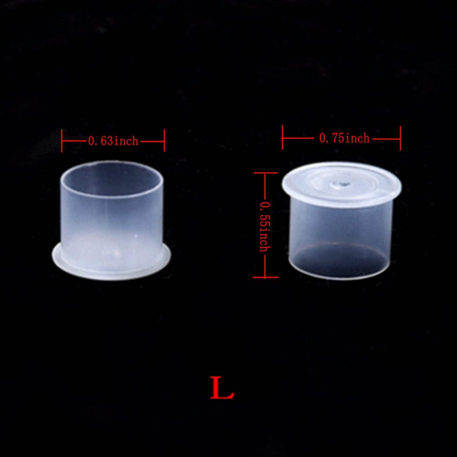 Tazas de Tinta Grandes DOWEI 1000pcs 14x17mm Plástico Blanco