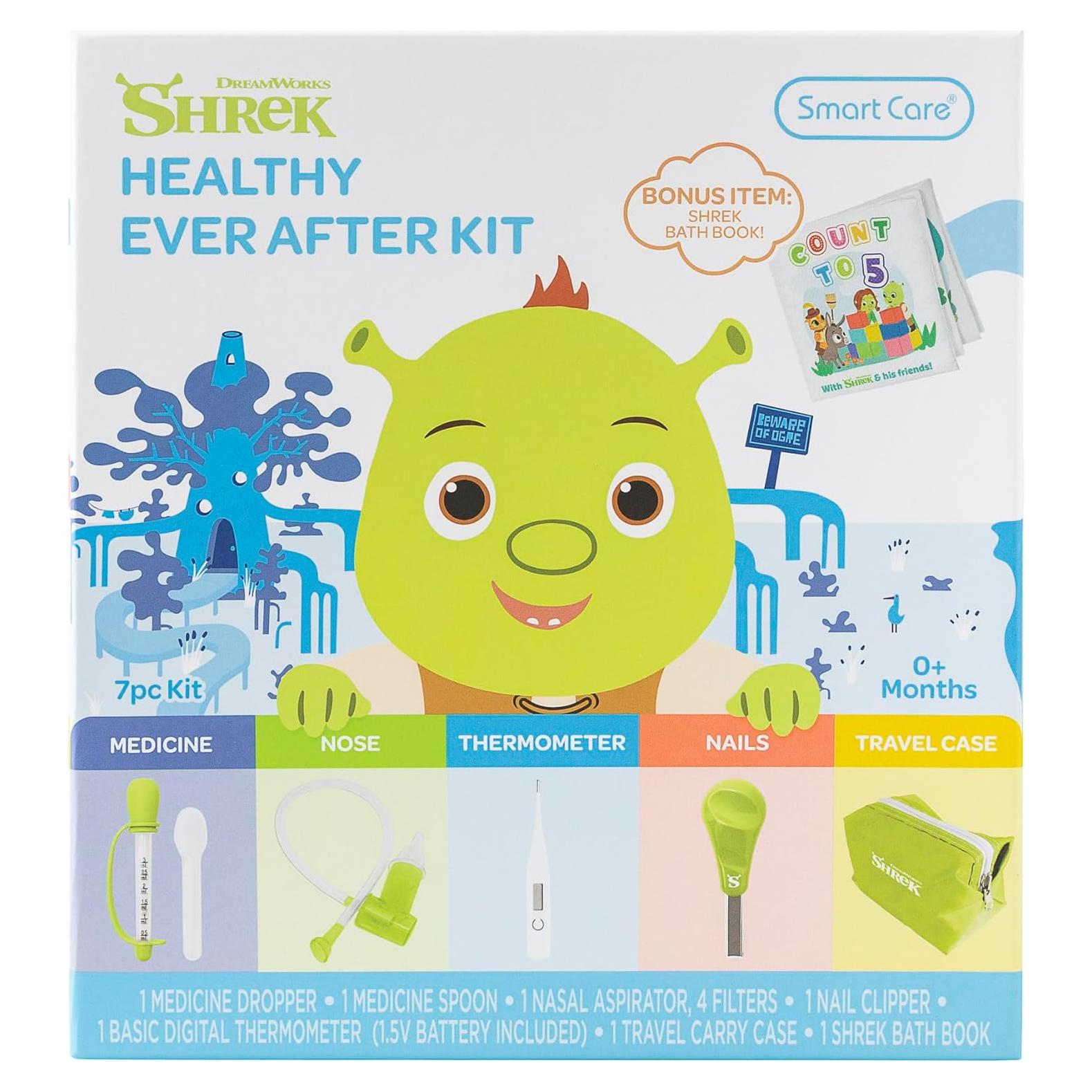 Kit de Cuidado Saludable Shrek para Bebés - 7 Piezas Esenciales