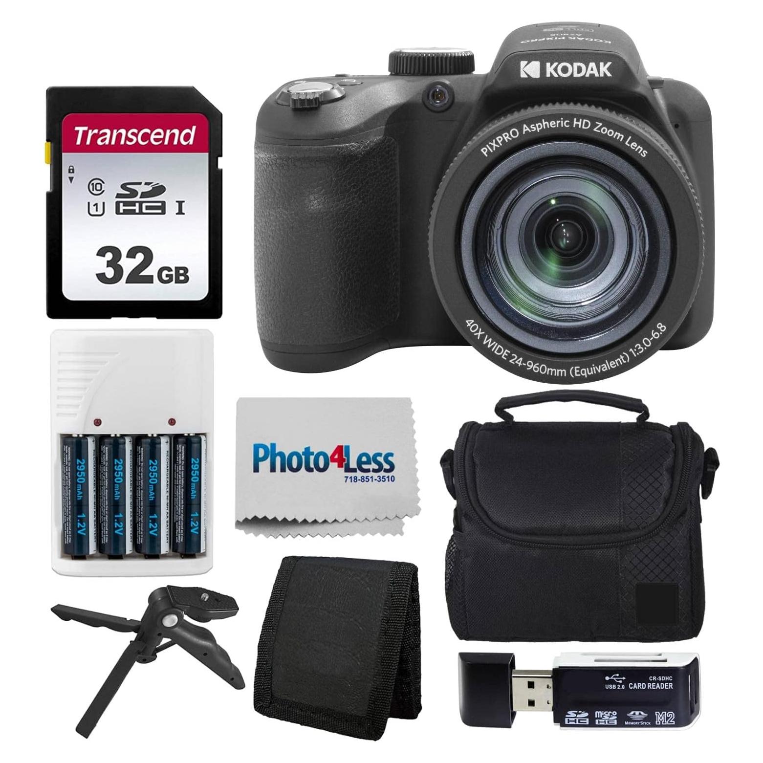 Cámara Digital Kodak PIXPRO AZ405 20MP Zoom 40x Negra