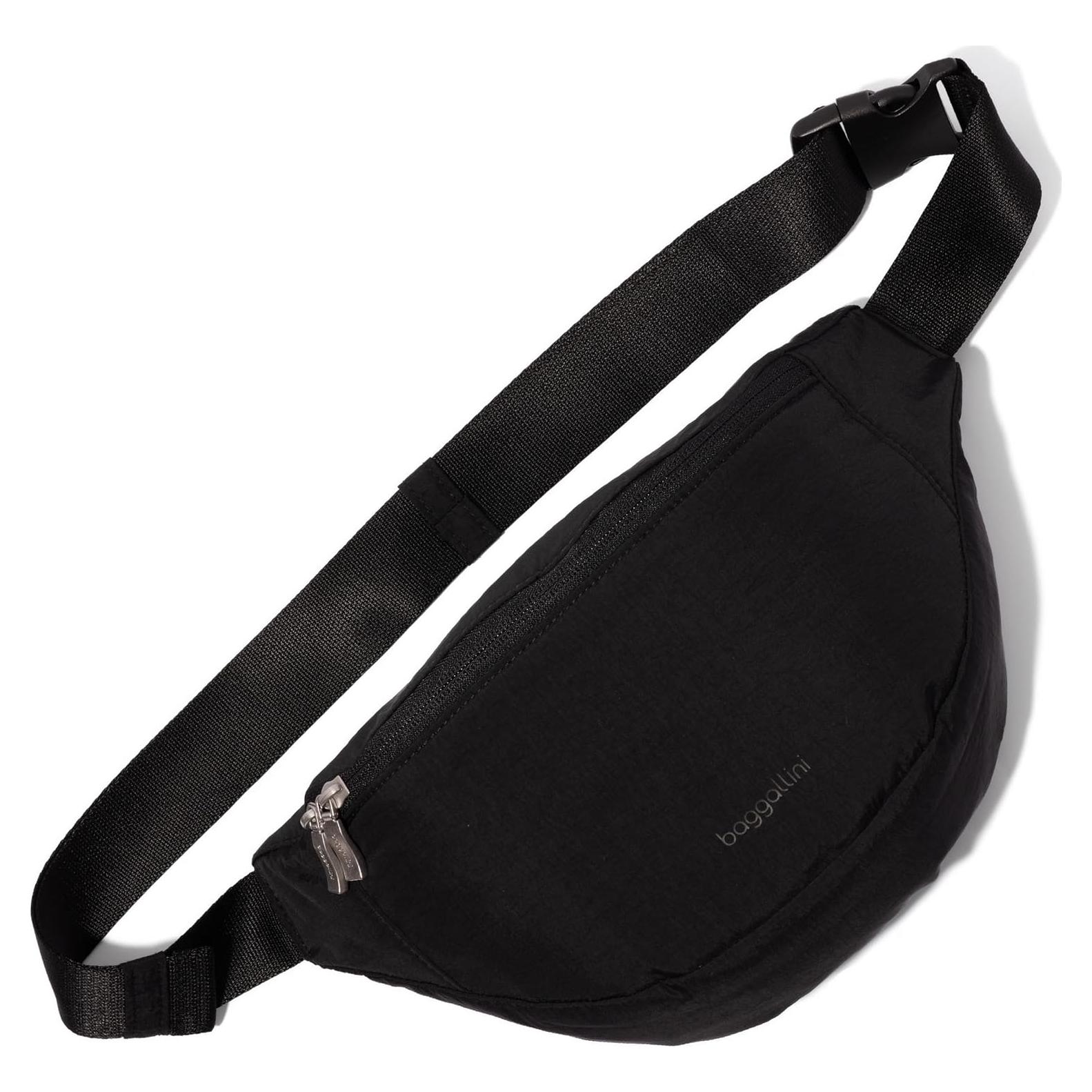 Riñonera Baggallini B-Lite Negra 30.48x17.78cm con RFID