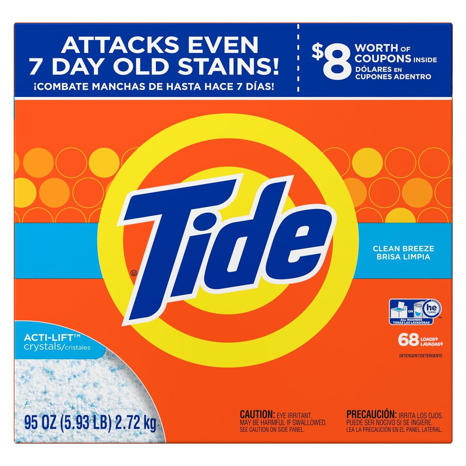 Detergente en polvo Tide Clean Breeze HE Turbo 269.5 g