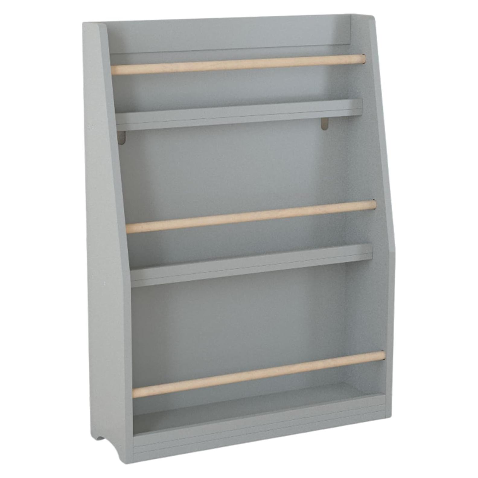 Estantería de Libros Montessori Genérico 3 Niveles Gris 58x18x80cm