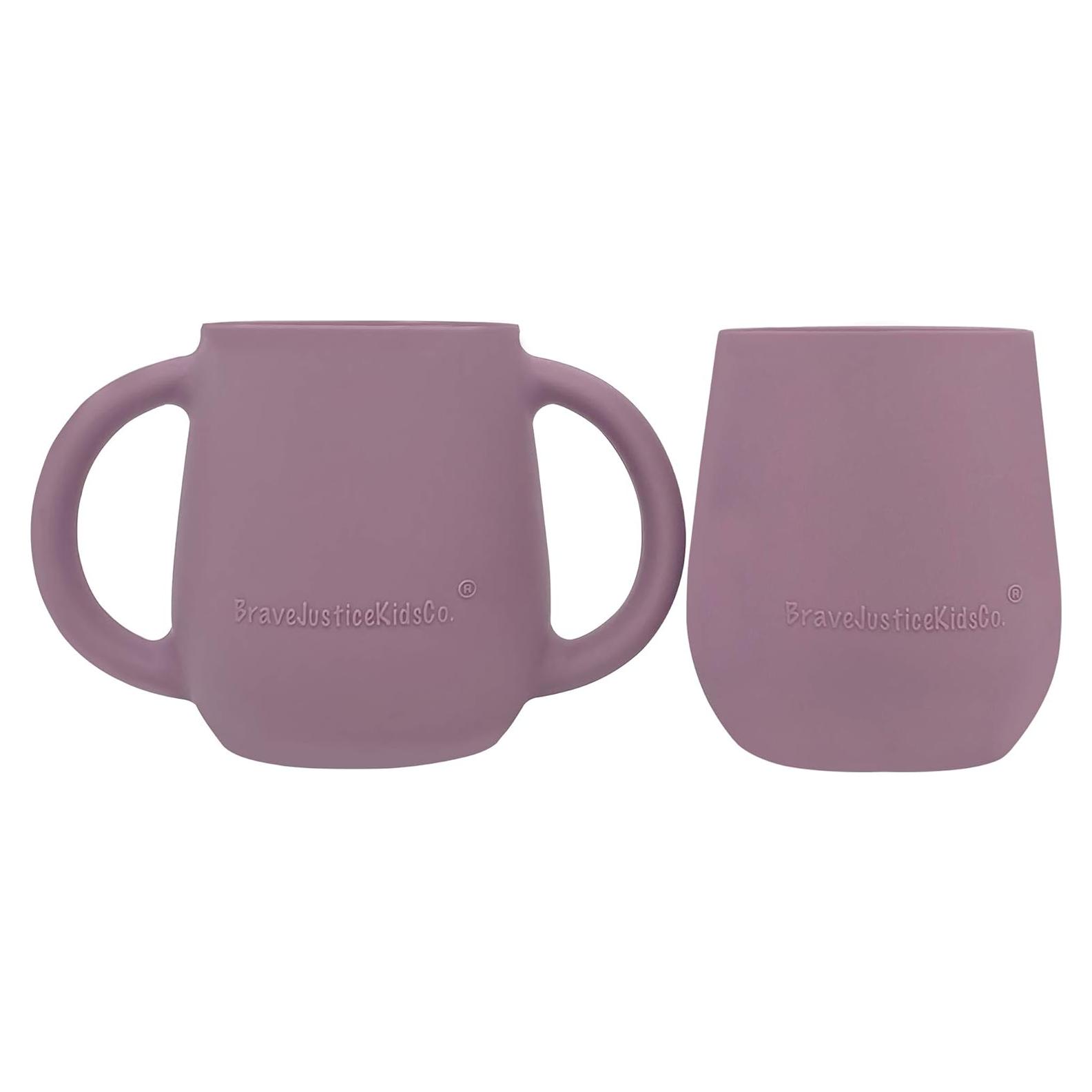 Tazas de Silicona para Destete Bebé BraveJusticeKidsCo. 2 Unidades