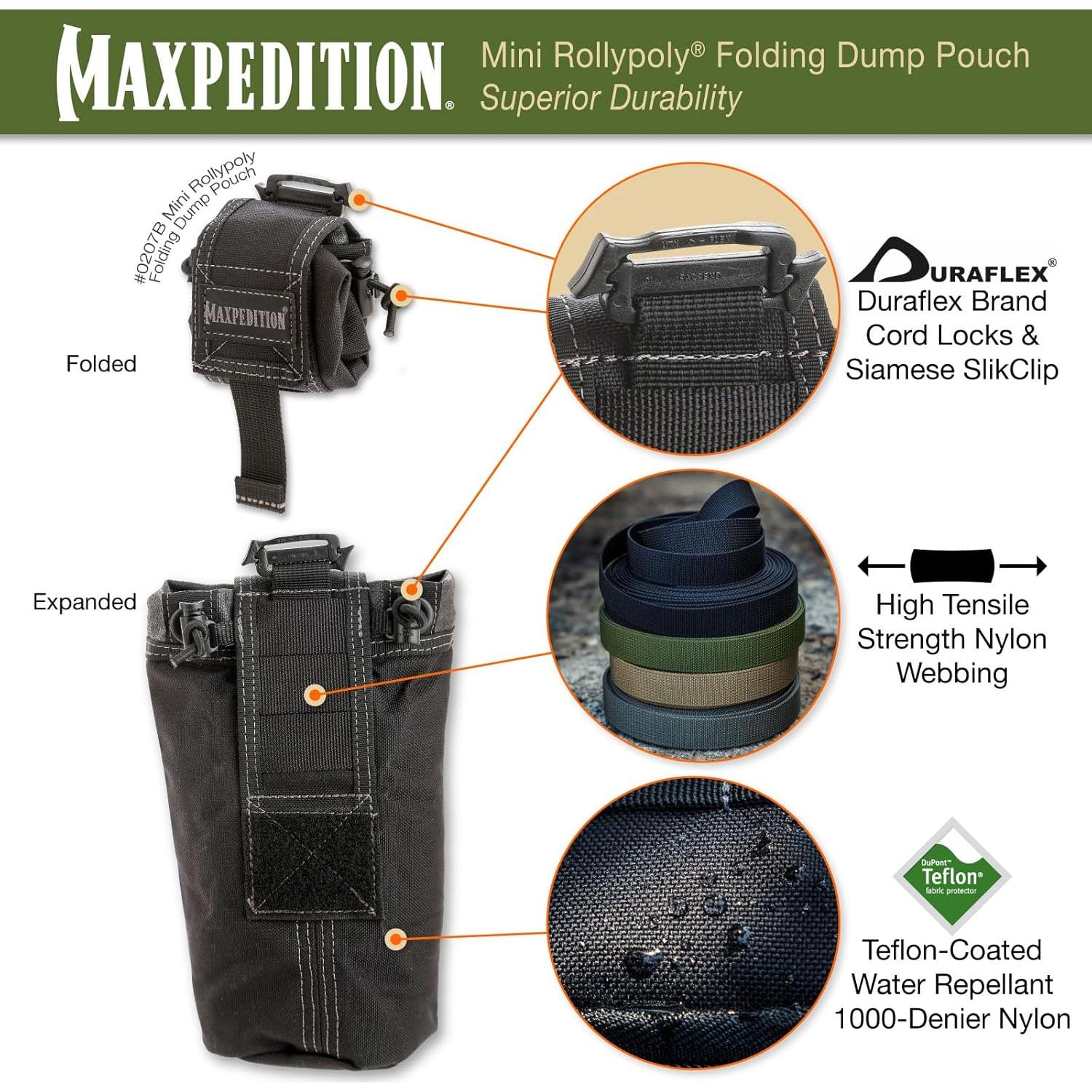 Pouch de Descarga Plegable Maxpedition Mini Rollypoly 1L