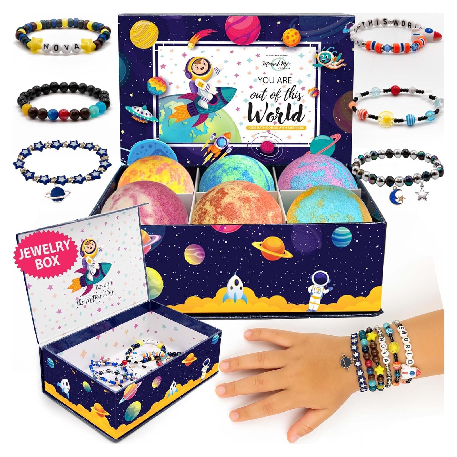 Bombas de Baño Galácticas Orgánicas con Pulsera Sorpresa