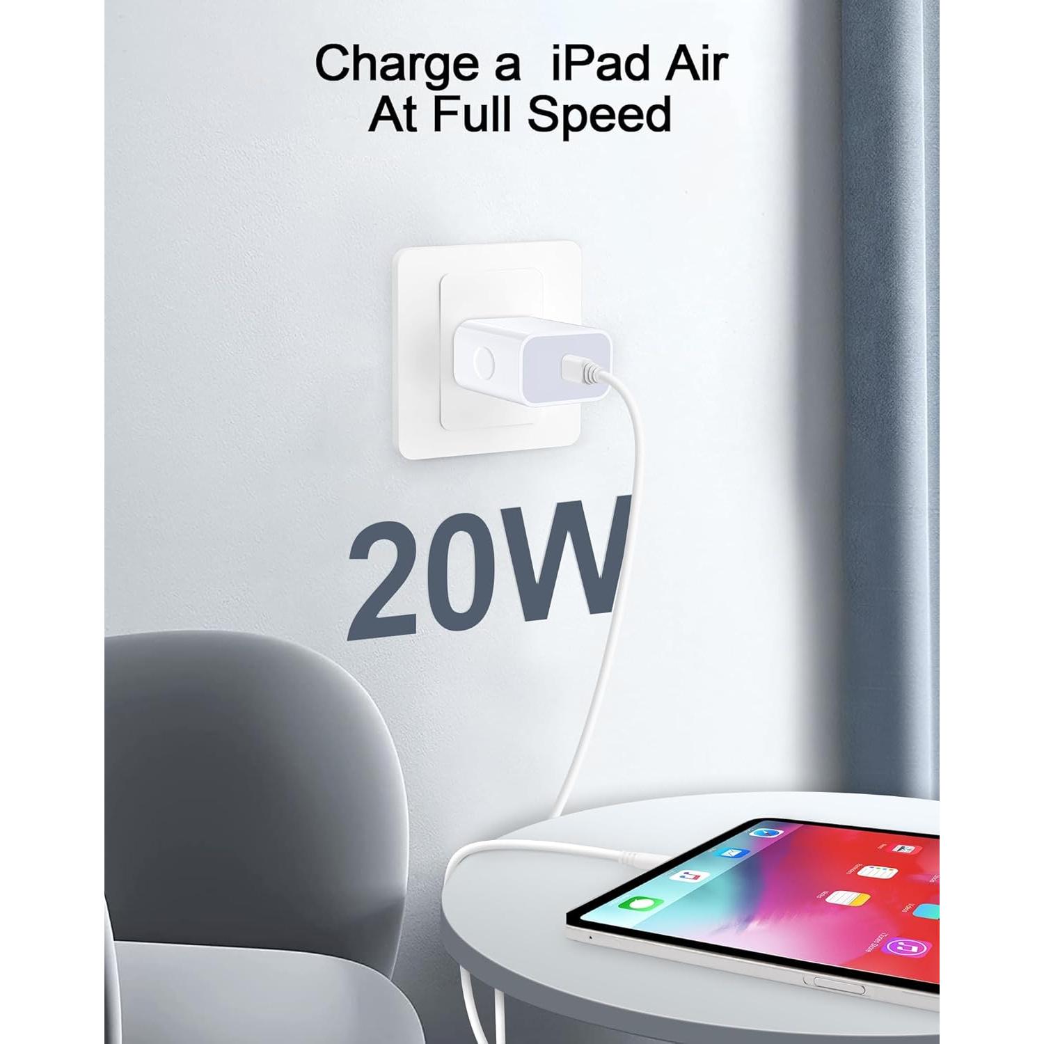 Cargador USB C 20W AILKIN para iPhone y Samsung - Carga Rápida