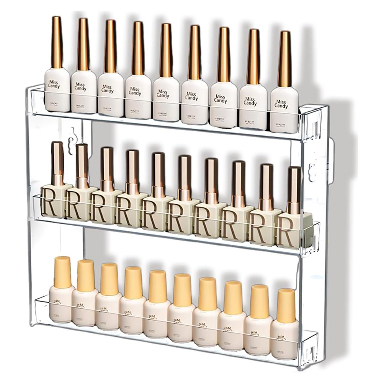 Organizador de Maquillaje YIEZI 3 Capas Acrílico Transparente