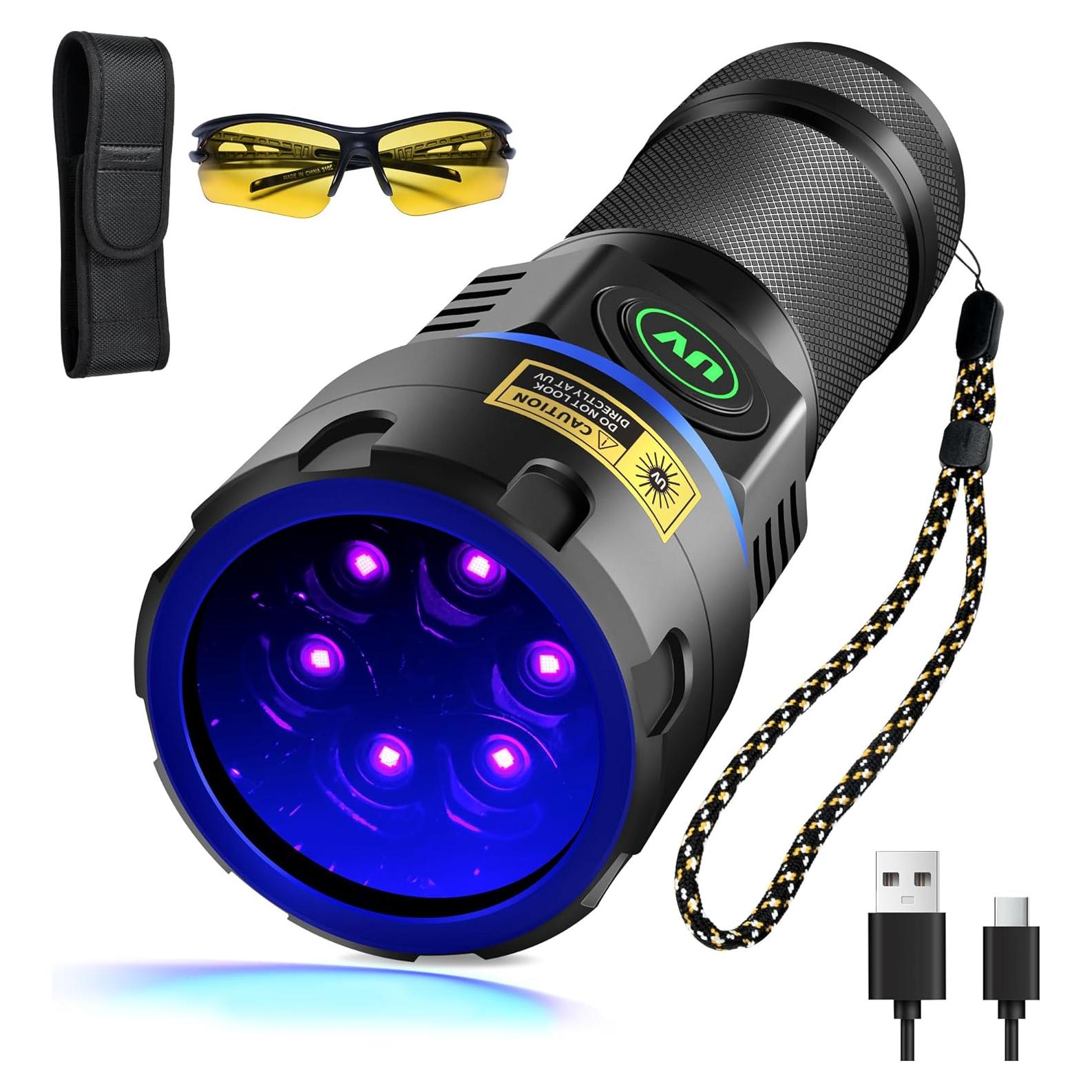 Linterna UV Recargable DARKBEAM B96 365nm 6xLED 60W