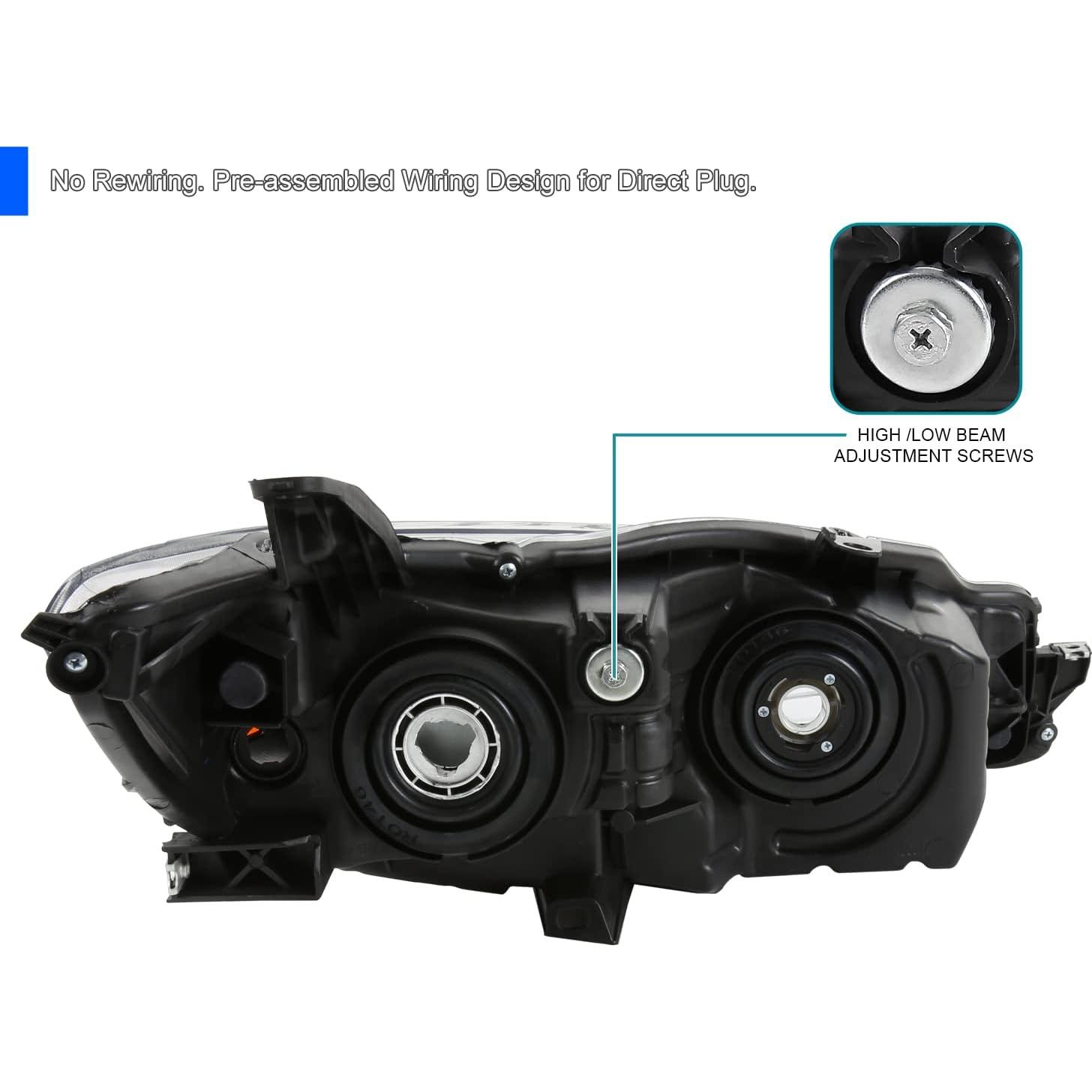 Faros Proyector Negros Spec-D Tuning para Toyota Camry 2015-2017