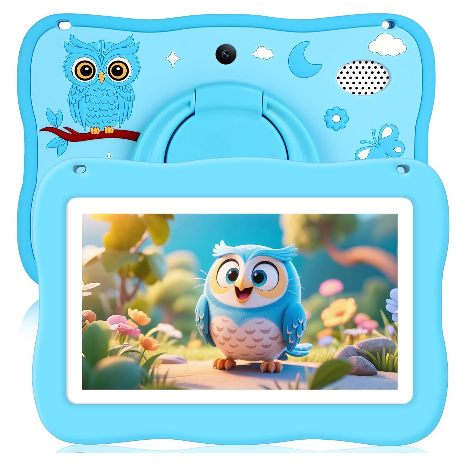 Tableta Educativa para Niños TOPELOTEK 7" Azul con Funda