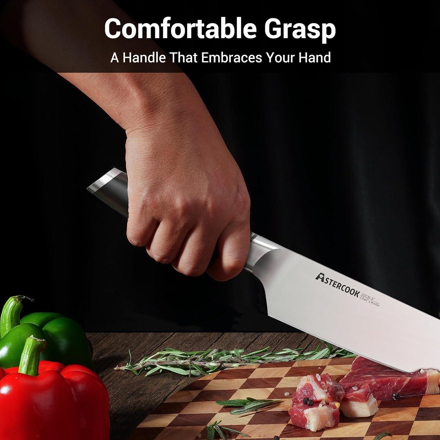 Cuchillo de Chef Astercook 20.32 cm Acero Inoxidable Forjado