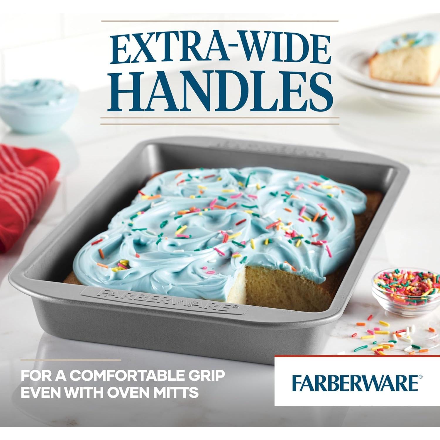 Sartén para Hornear Antiadherente Farberware 23x33 cm Gris