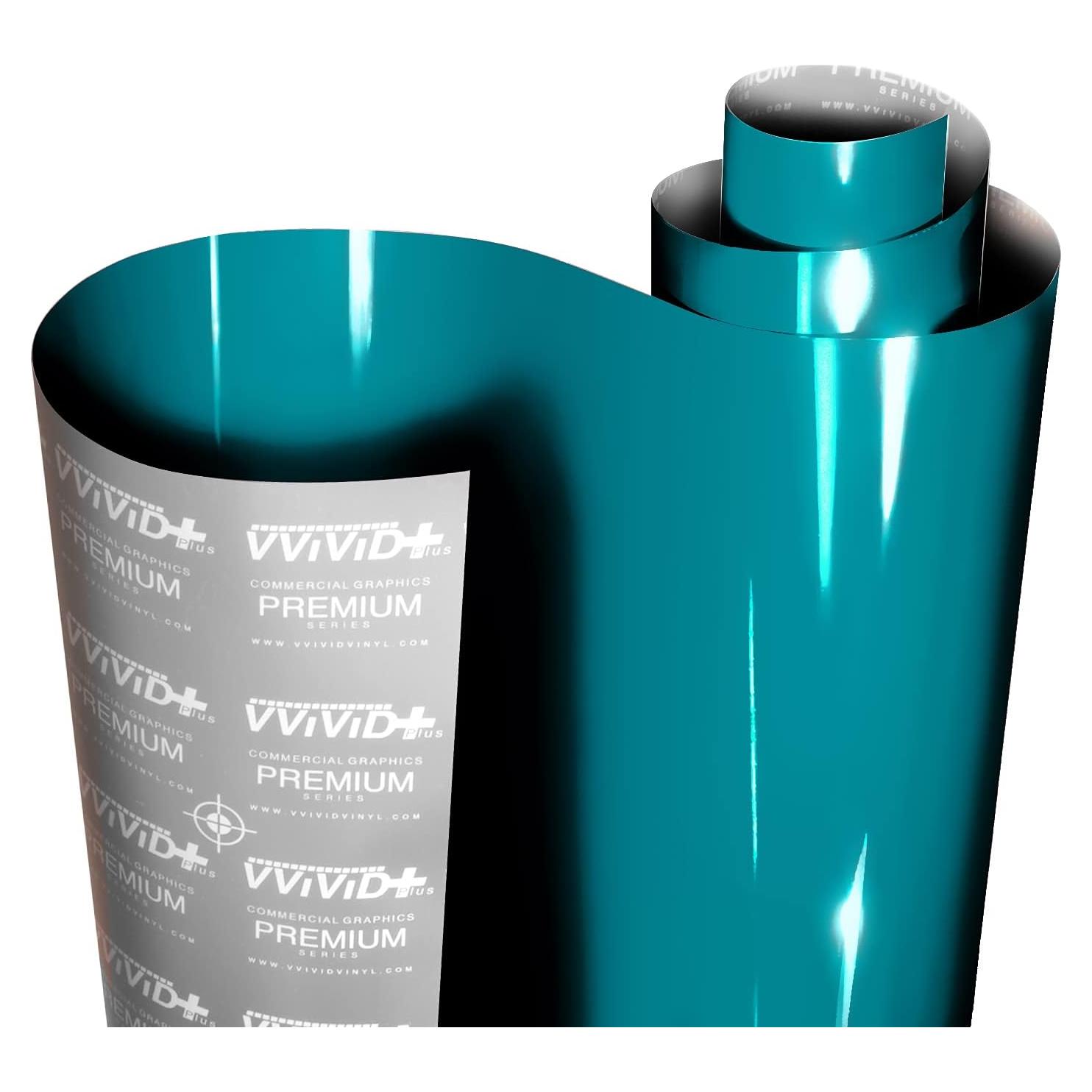 Vinilo Ultra Gloss VViViD Azul Miami 0.3m x 1.5m para Autos