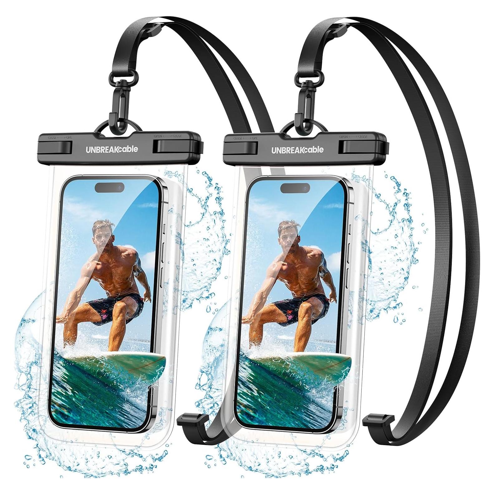 Funda Impermeable UNBREAKcable - 2 Piezas para Smartphones 7"