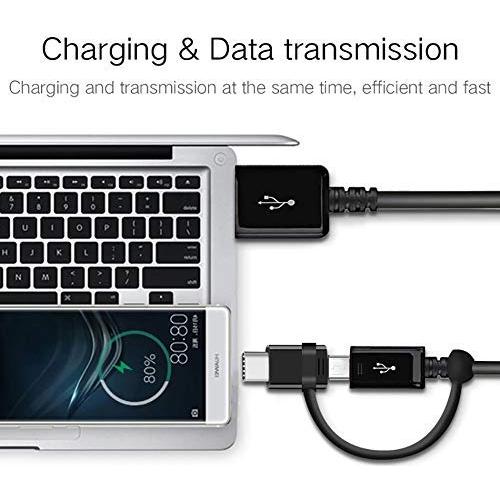 Cable Dual USB-C y MicroUSB Volt Plus Tech 5A 2Pack