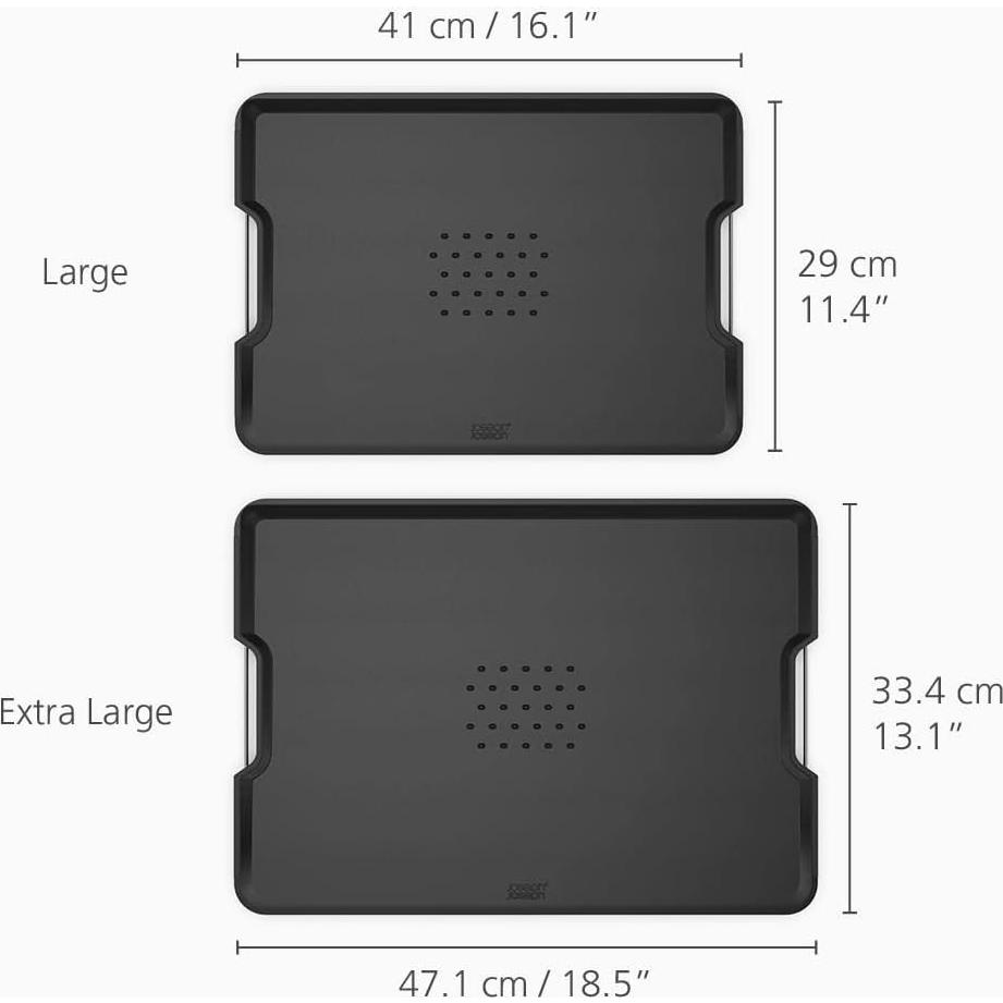 Tabla de Cortar Antideslizante Joseph Joseph 40.9x29cm Negra