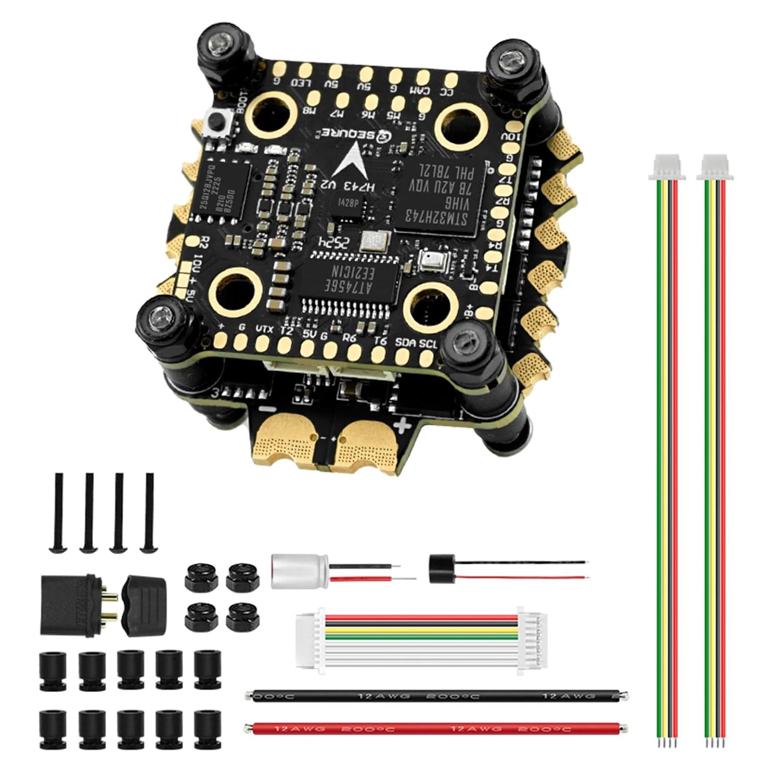Controlador de Vuelo SEQURE H743 V2 con ESC 70A para Drones
