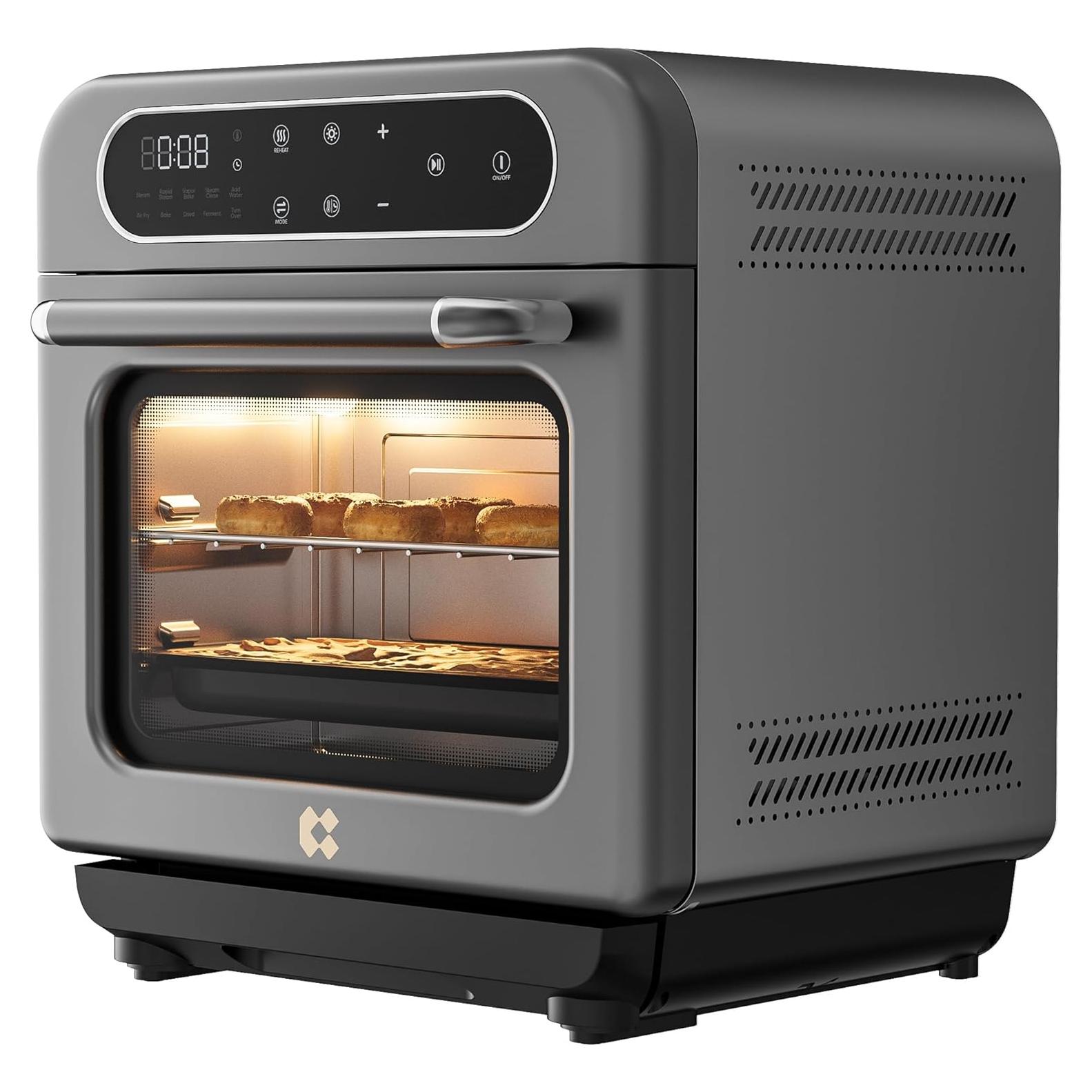 Horno de Vapor 8-en-1 CIARRA 13QT con Freidora de Aire