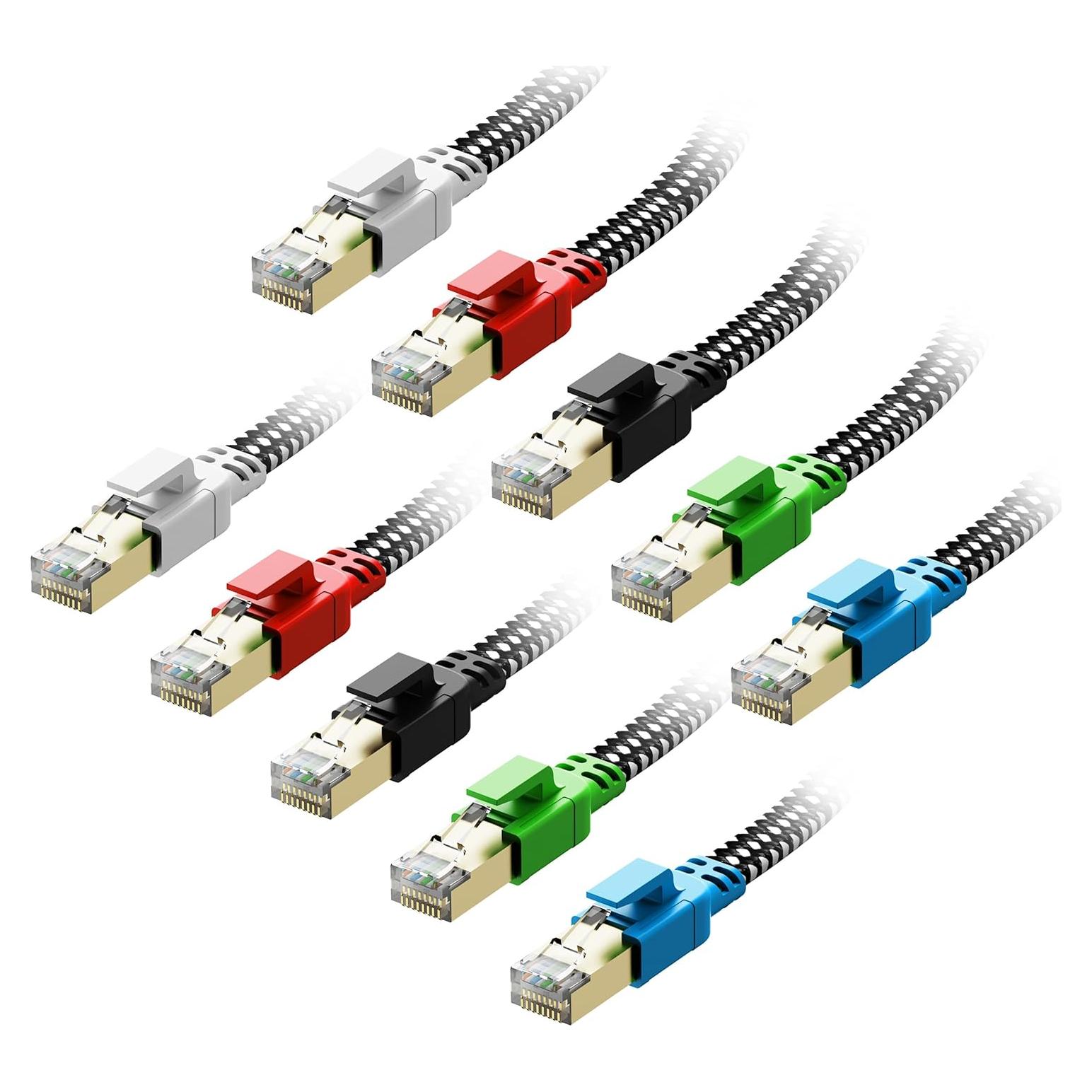 Cable Ethernet Cat 8 30 cm Orbram 10-Pack Alta Velocidad