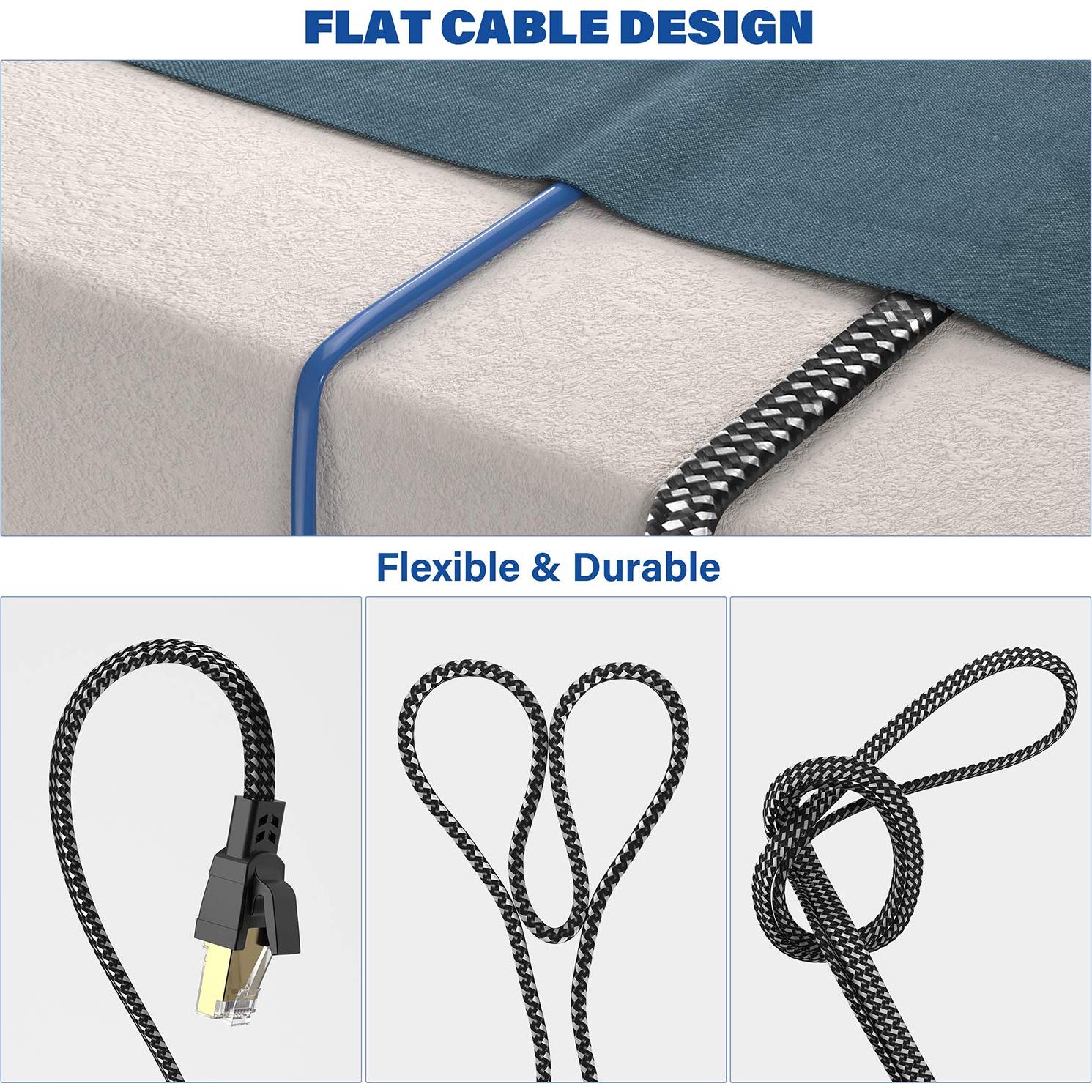 Cable Ethernet Cat 8 30 cm Orbram 10-Pack Alta Velocidad