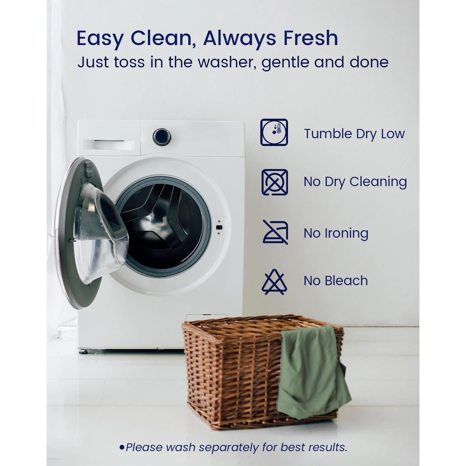 Sábana Ajustada ZonLi Queen Verde Aurora, 182.88x213.36 cm