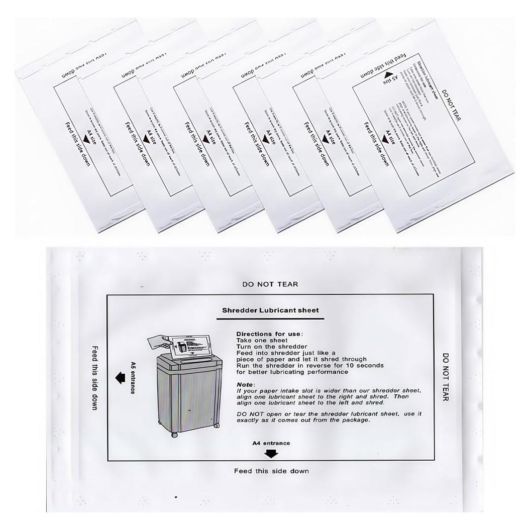 Hojas de Lubricante para Trituradoras ZUMVIVIN - Paquete de 6