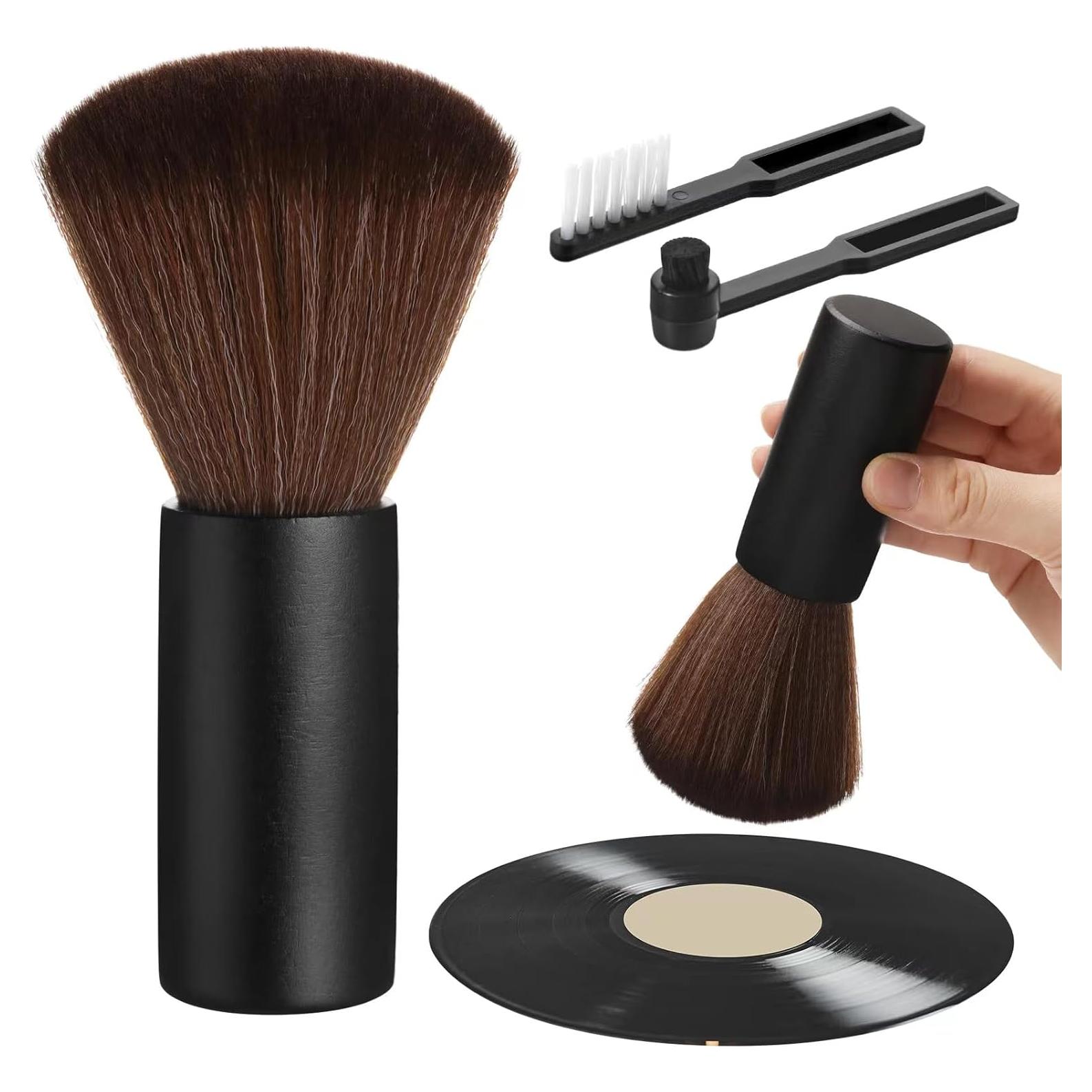 Juego de 3 Cepillos de Limpieza de Vinilo Ziliny - Antiestáticos