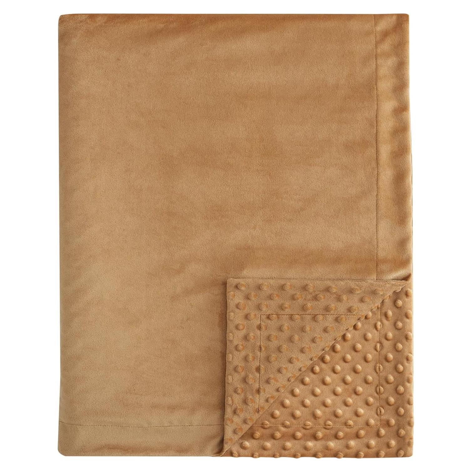 Manta Minky David's Kids 76x102 cm Color Galleta Unisex