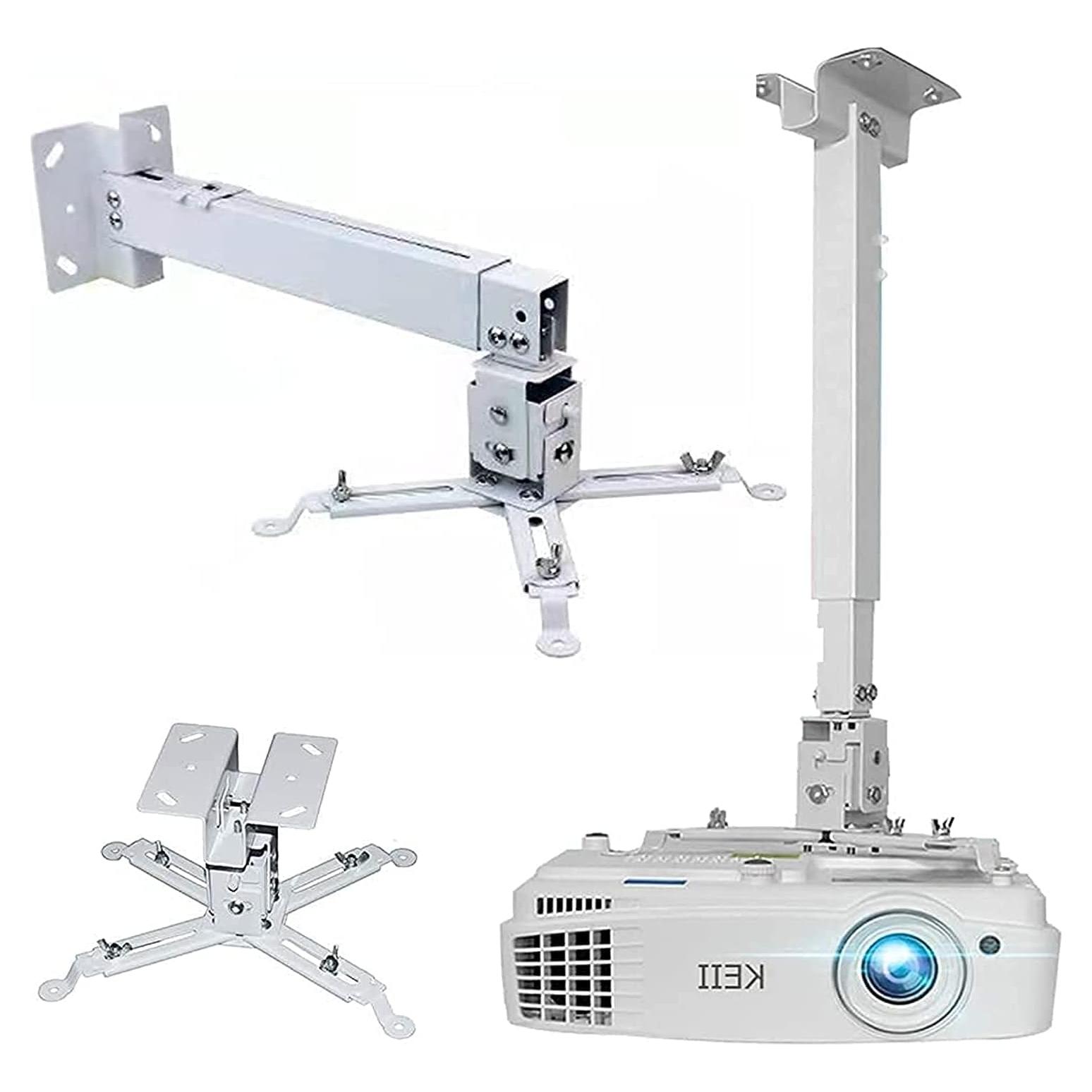 Soporte de Techo para Proyector Coret Blanco Ajustable 15 kg