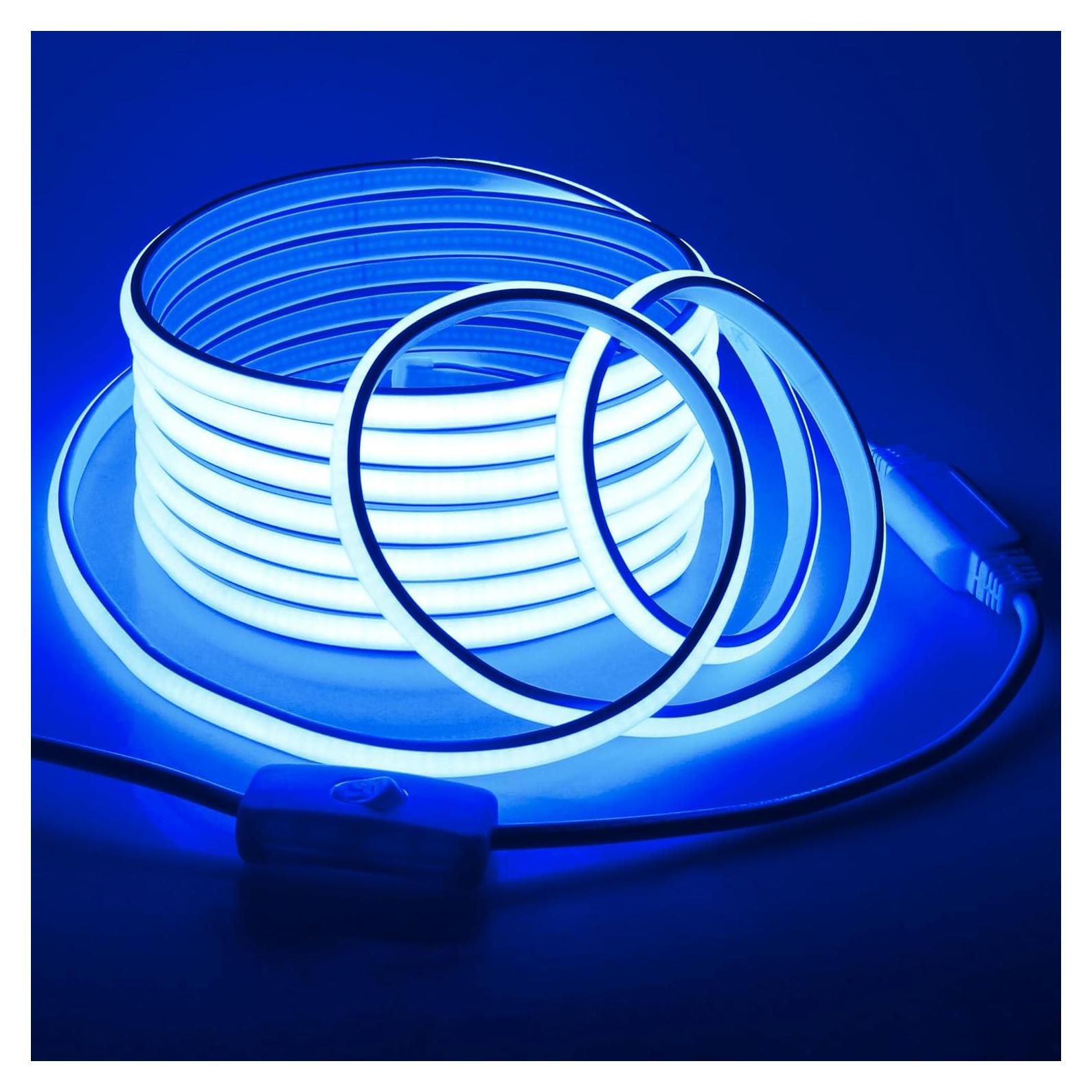 Tira de LED COB Azul 5M 288 LEDs/M IP67 para Exteriores