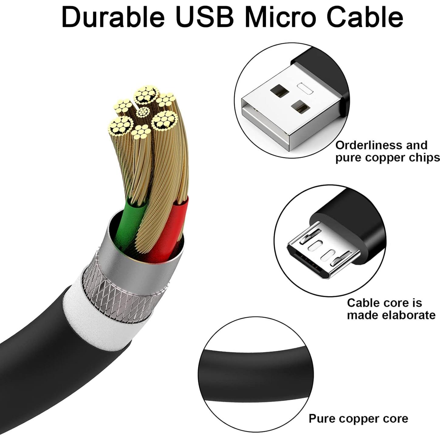 Cable Micro USB Alitutumao 80 cm Carga Rápida Auriculares AfterShokz