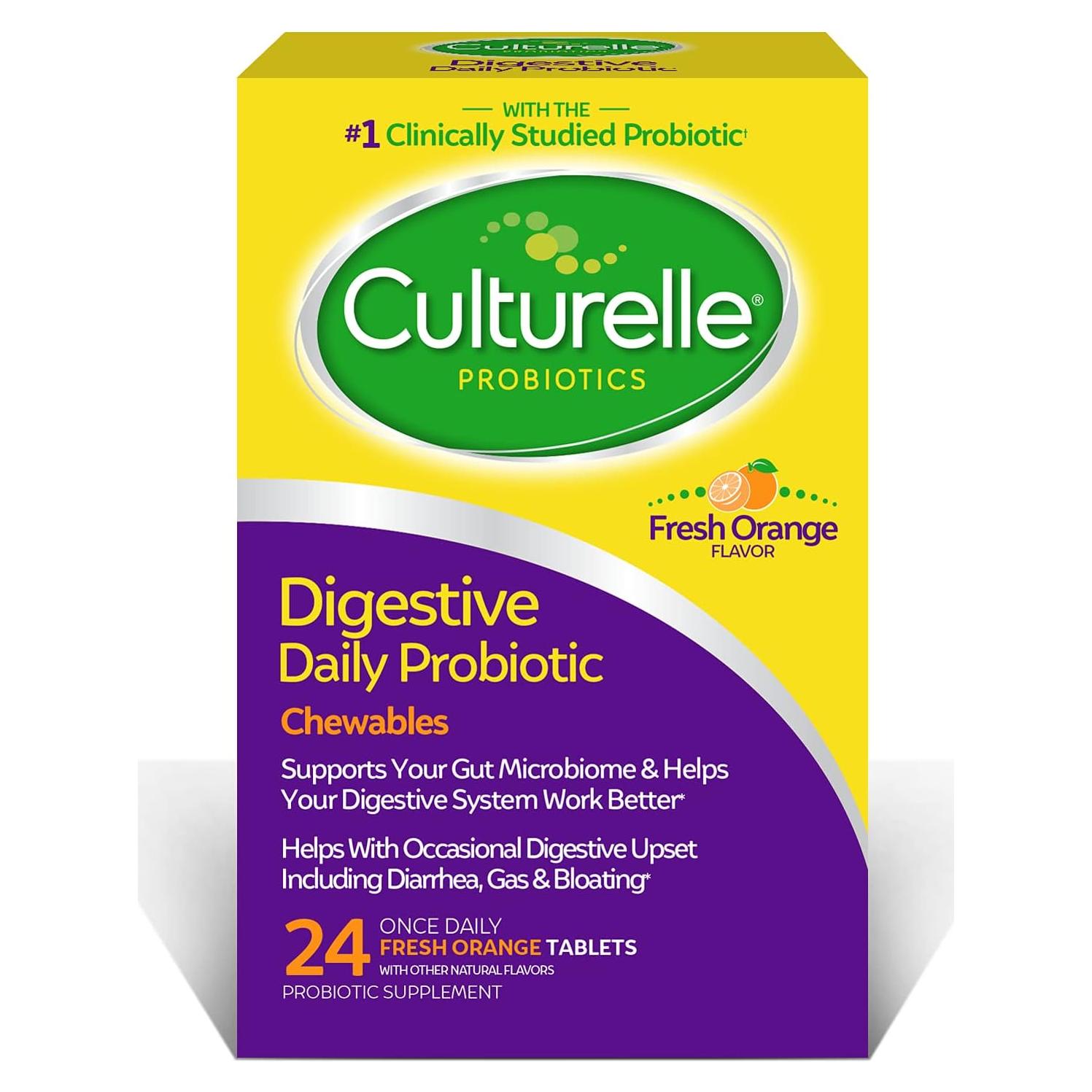 Culturelle Probioticos Masticables Digestivos 24 Conteo