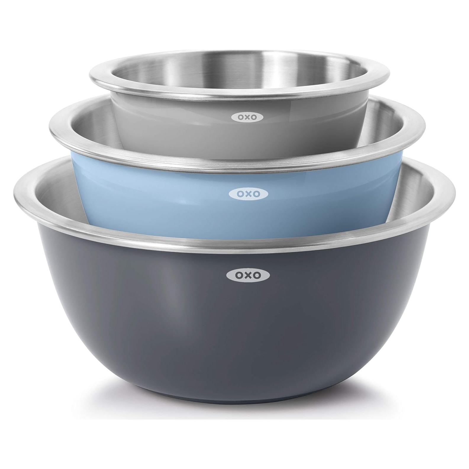 Set de 3 Cuencos Mezcladores OXO Good Grips Acero Inoxidable