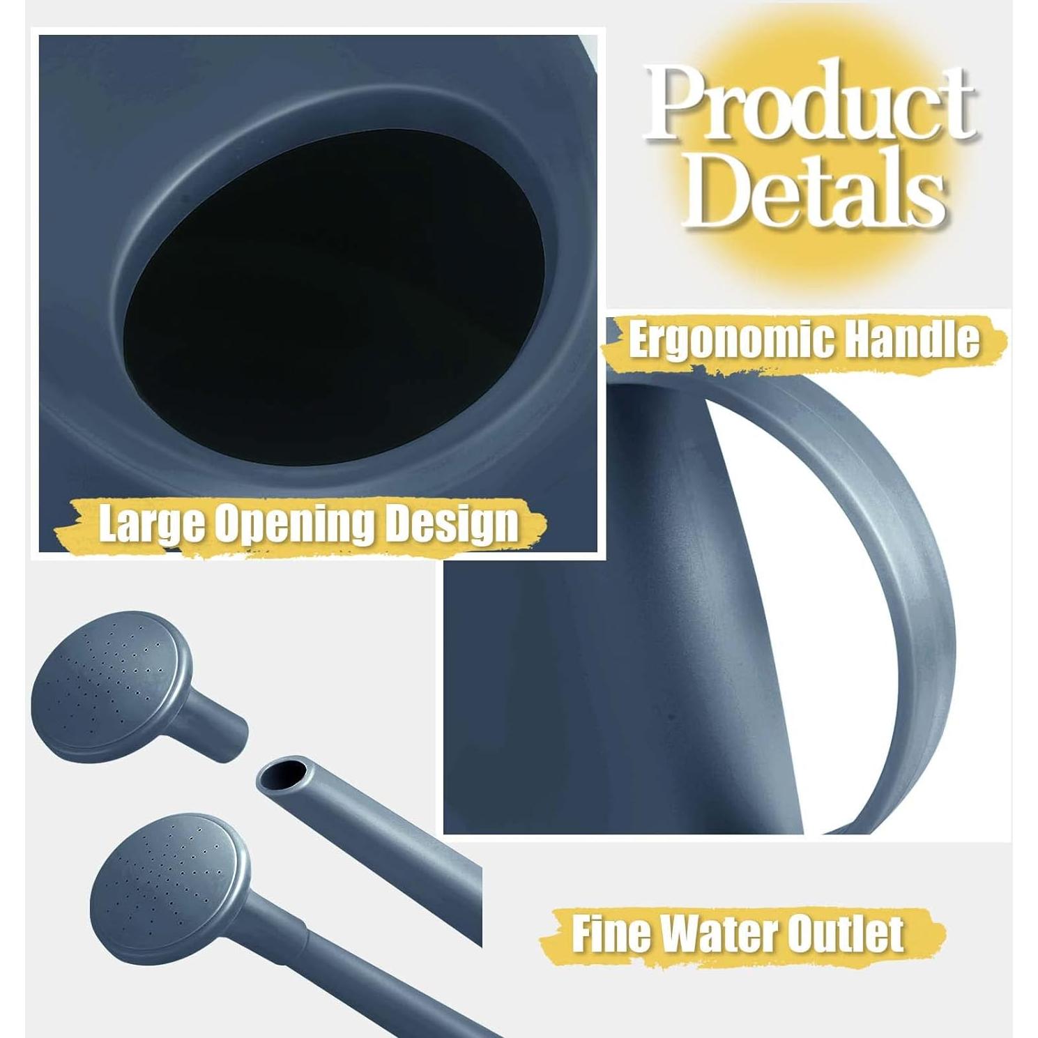 Regadera Qilebi 1.8L Azul con Pico Largo y Ducha Removible