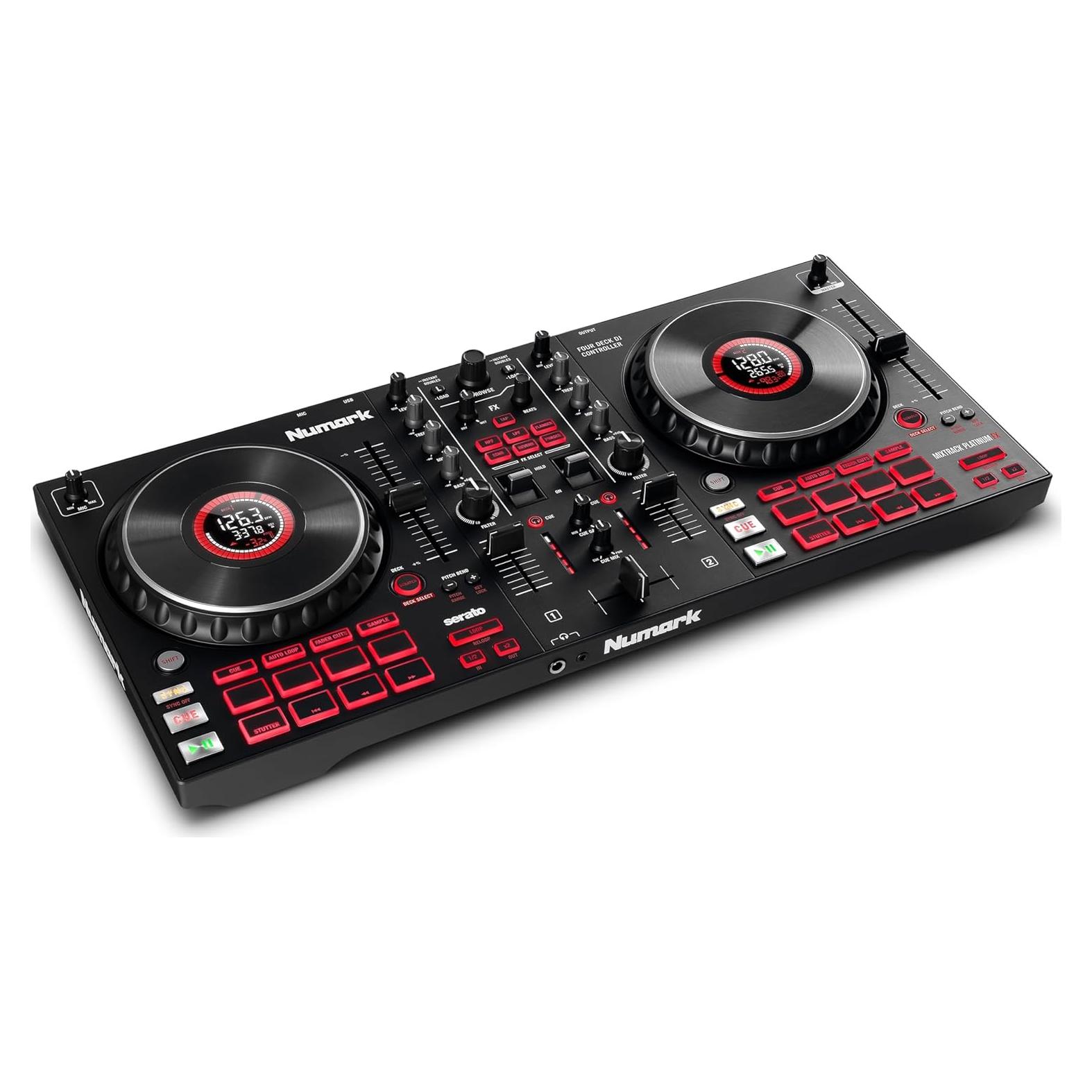 Controlador DJ Numark Mixtrack Platinum FX 4 Decks con Pantallas