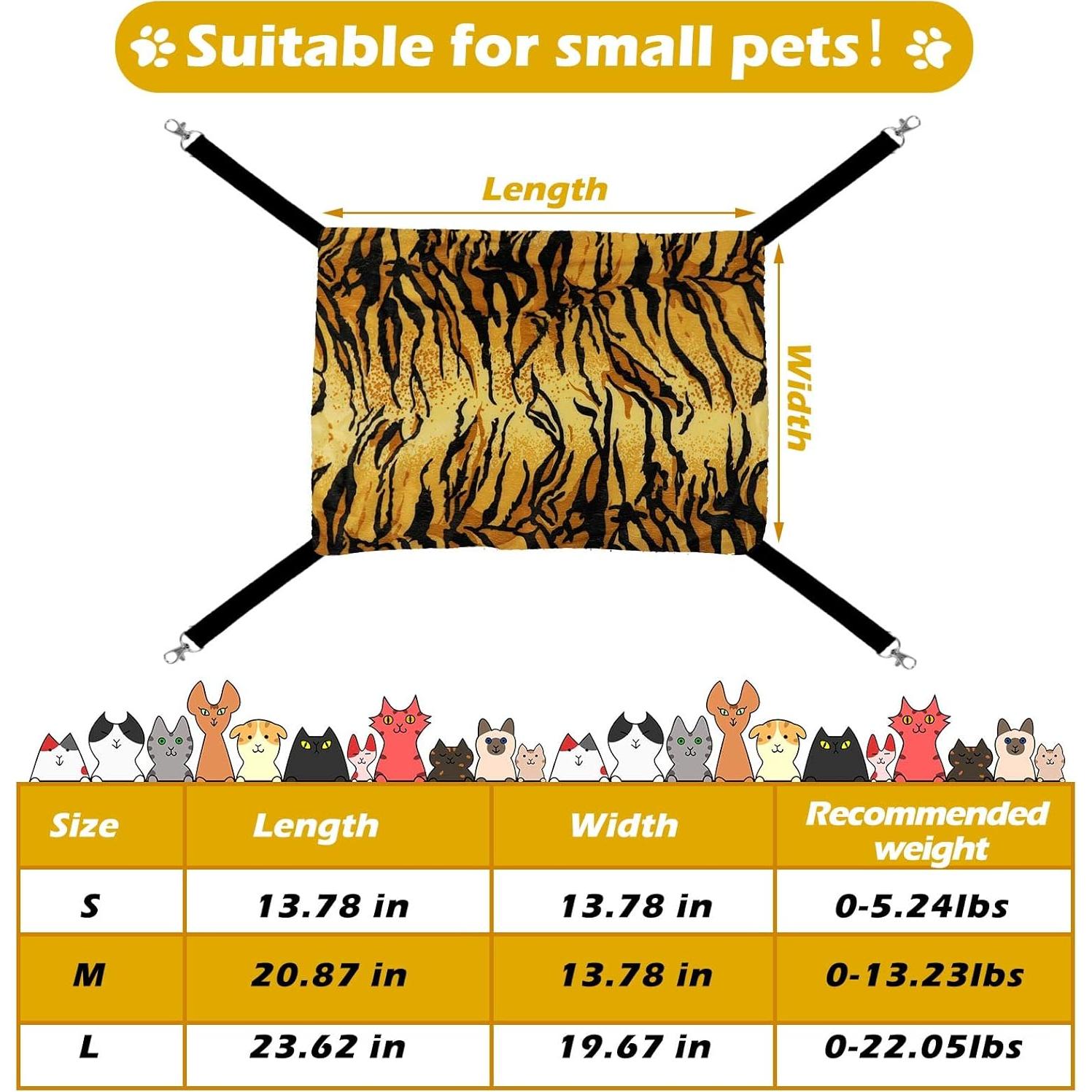 Hamaca Colgante Reversible Jetec para Gatos 2 Piezas M