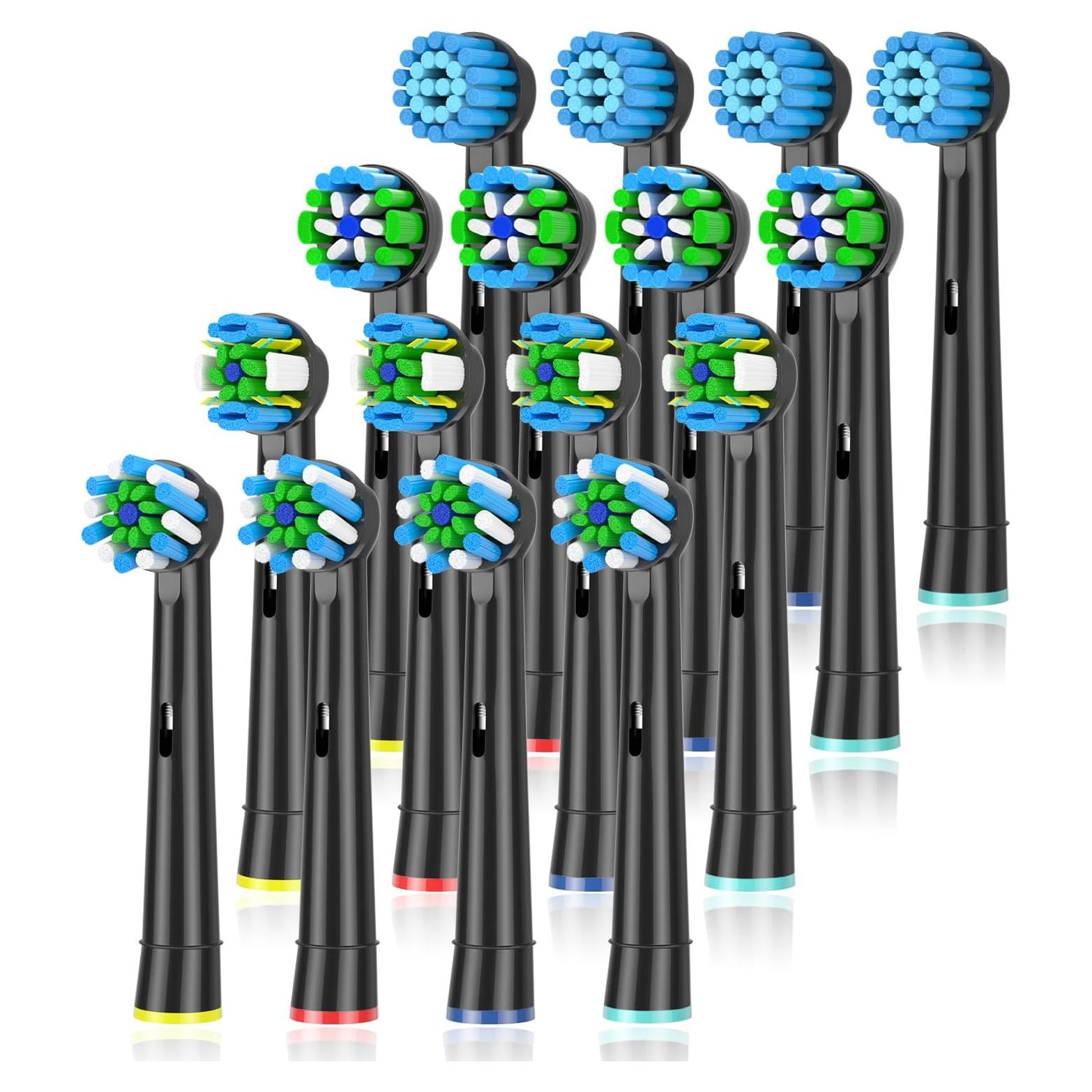 Cabezas de cepillo de dientes Oral-B Reemplazo 16 Pcs Negro